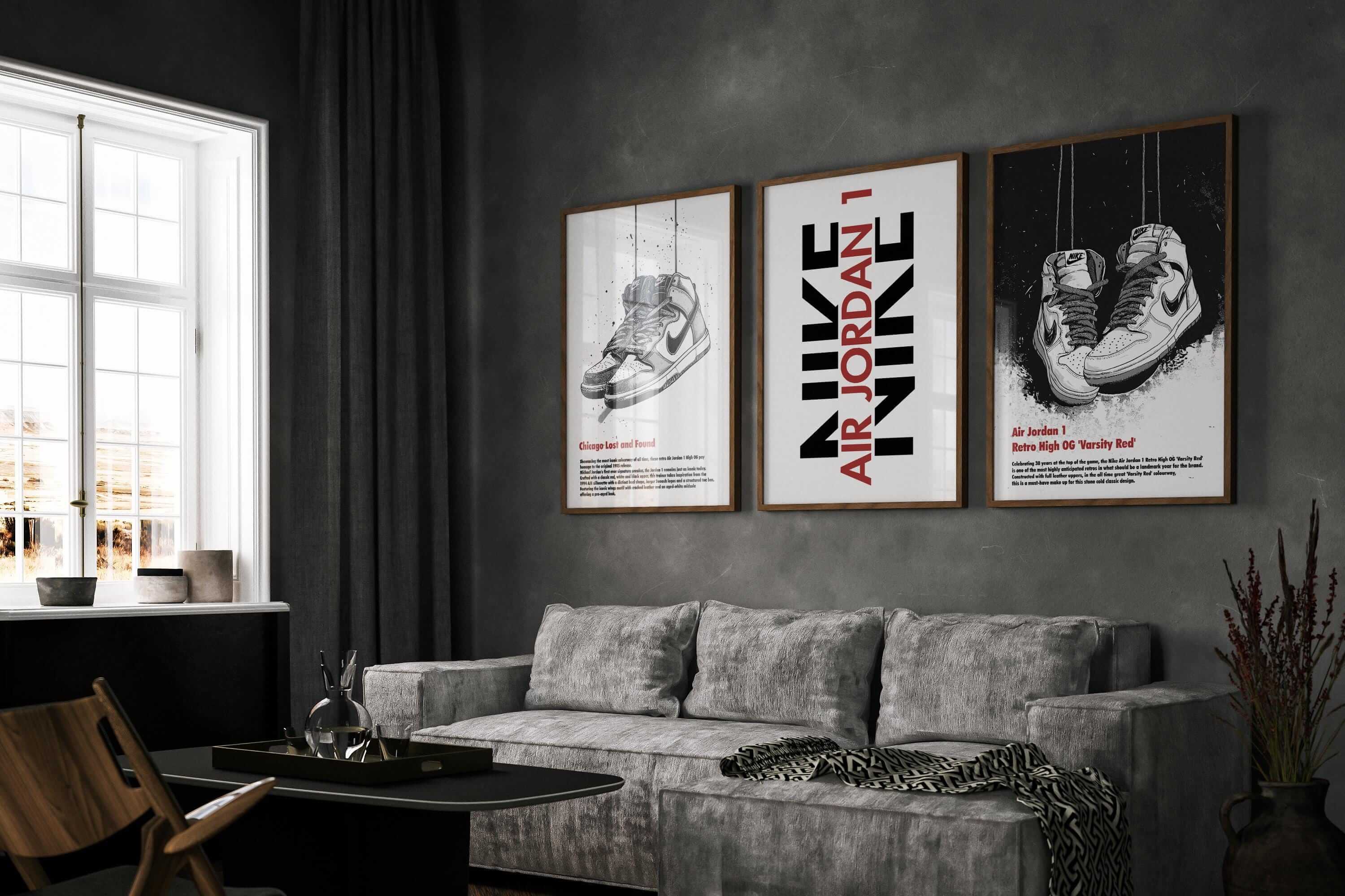 Abstract Modern Sneakerhead Poster Set of 3 - Haus of Prints