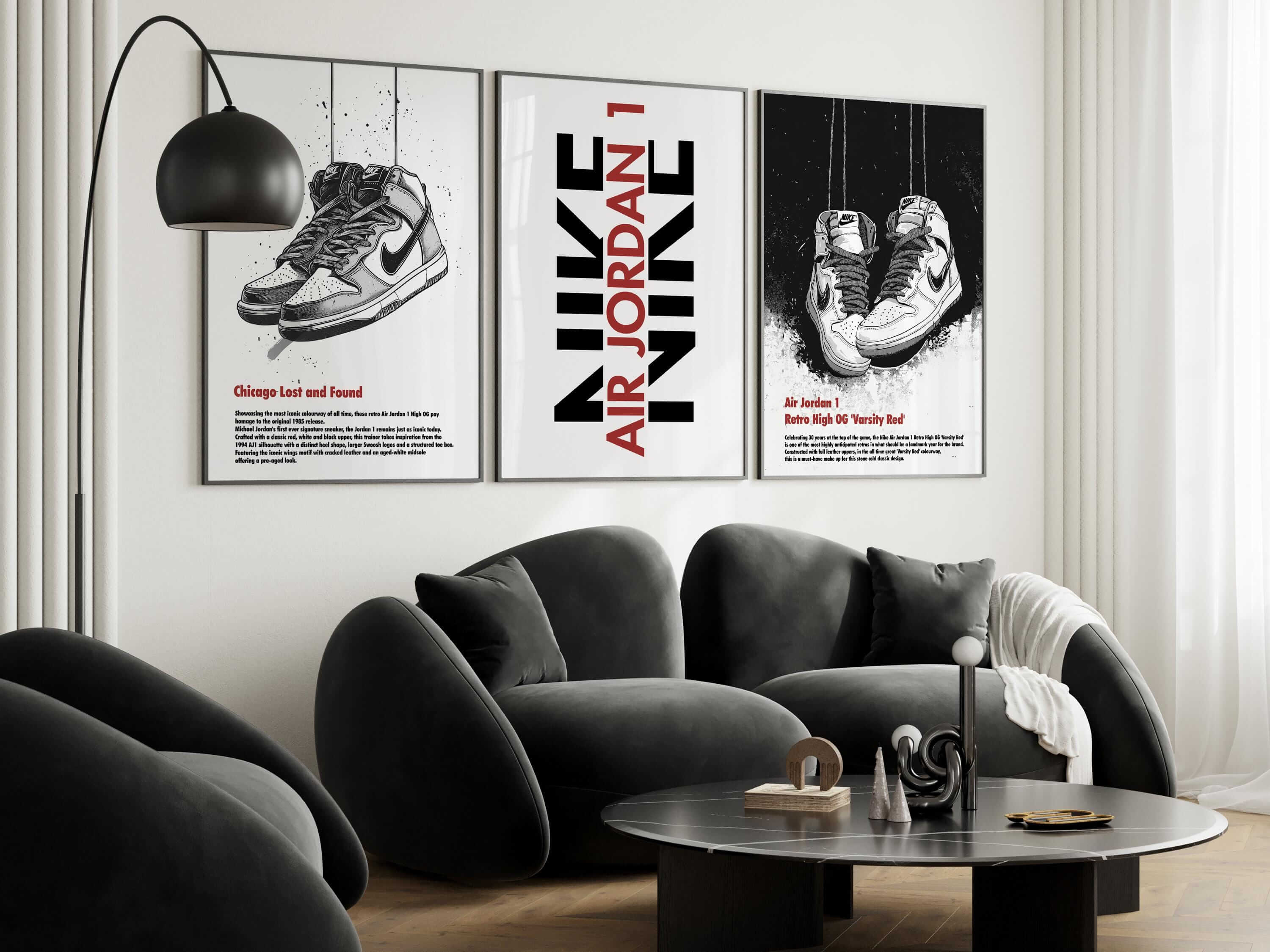 Abstract Modern Sneakerhead Poster Set of 3 - Haus of Prints