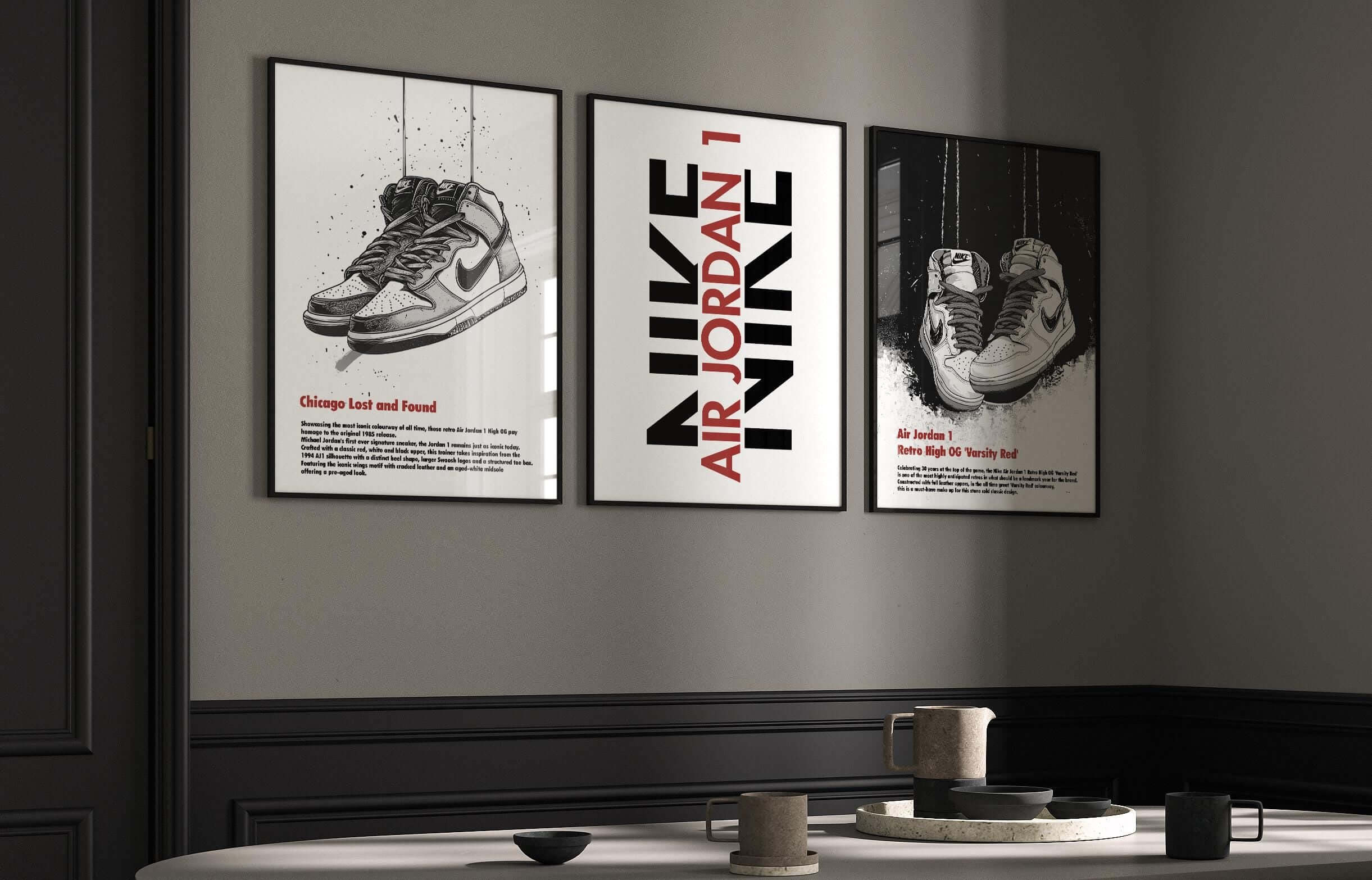 Abstract Modern Sneakerhead Poster Set of 3 - Haus of Prints