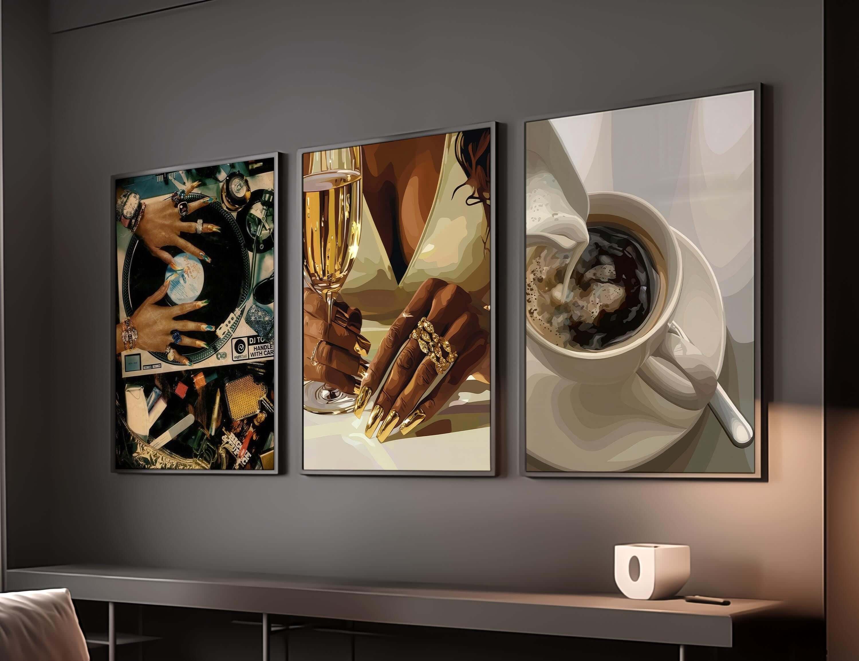 Afrocentric Black Woman Art Prints Set of 9 - Haus of Prints