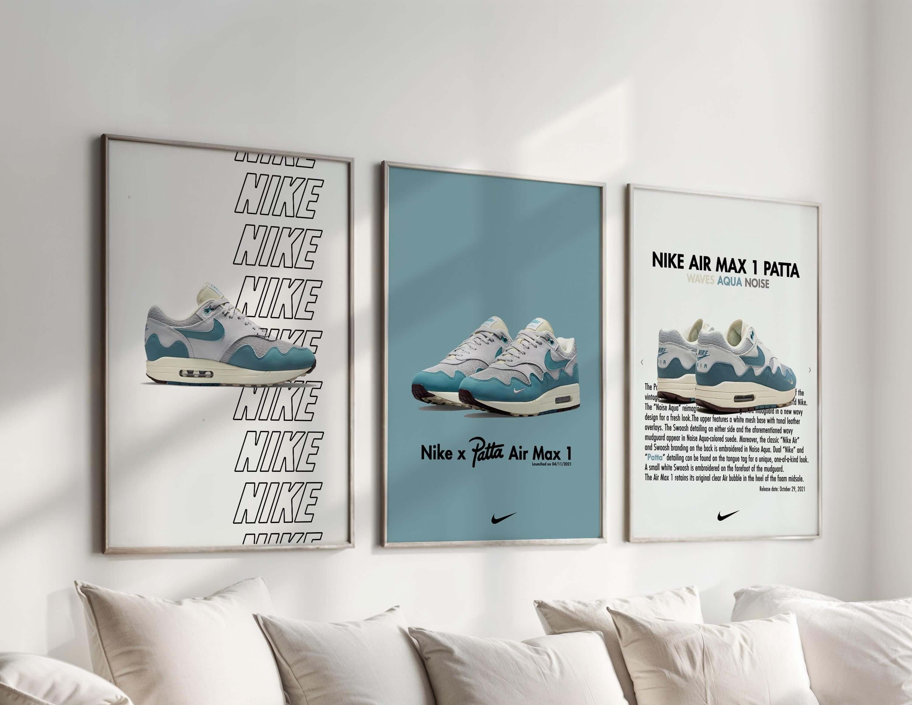 Air Max 1 Patta Poster Set of 3 - Haus of Prints