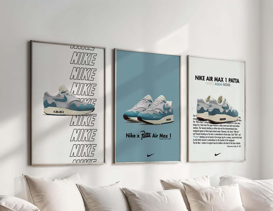 Air Max 1 Patta Poster Set of 3 - Haus of Prints