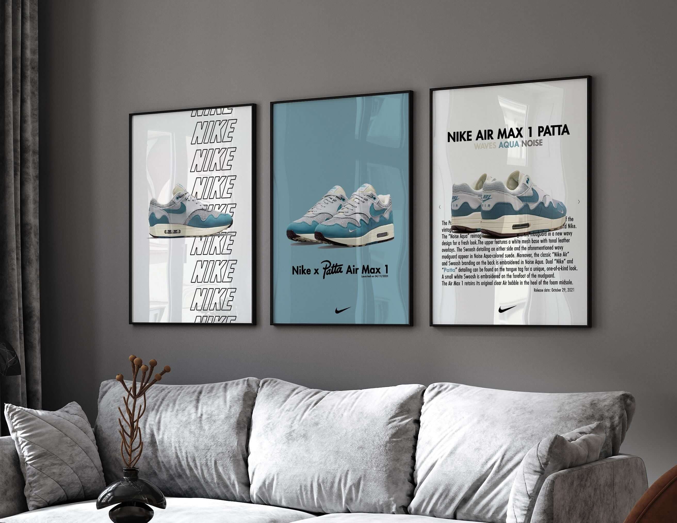 Air Max 1 Patta Poster Set of 3 - Haus of Prints