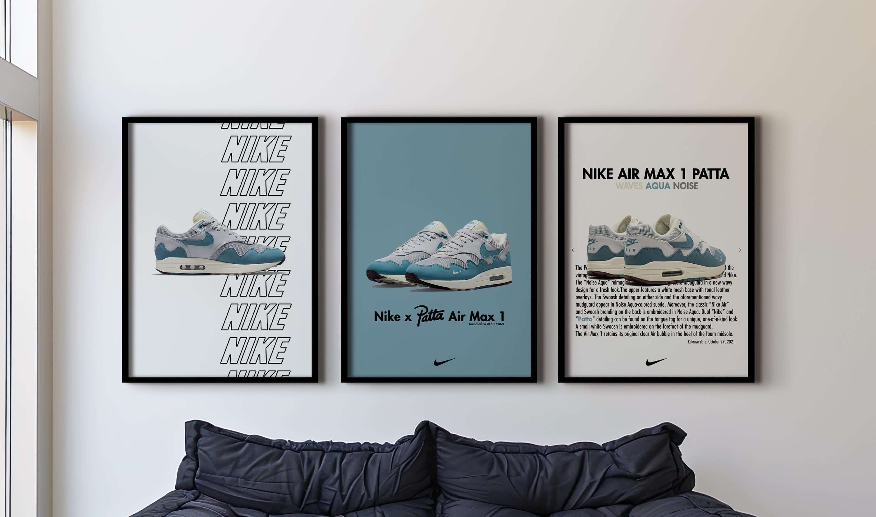 Air Max 1 Patta Poster Set of 3 - Haus of Prints