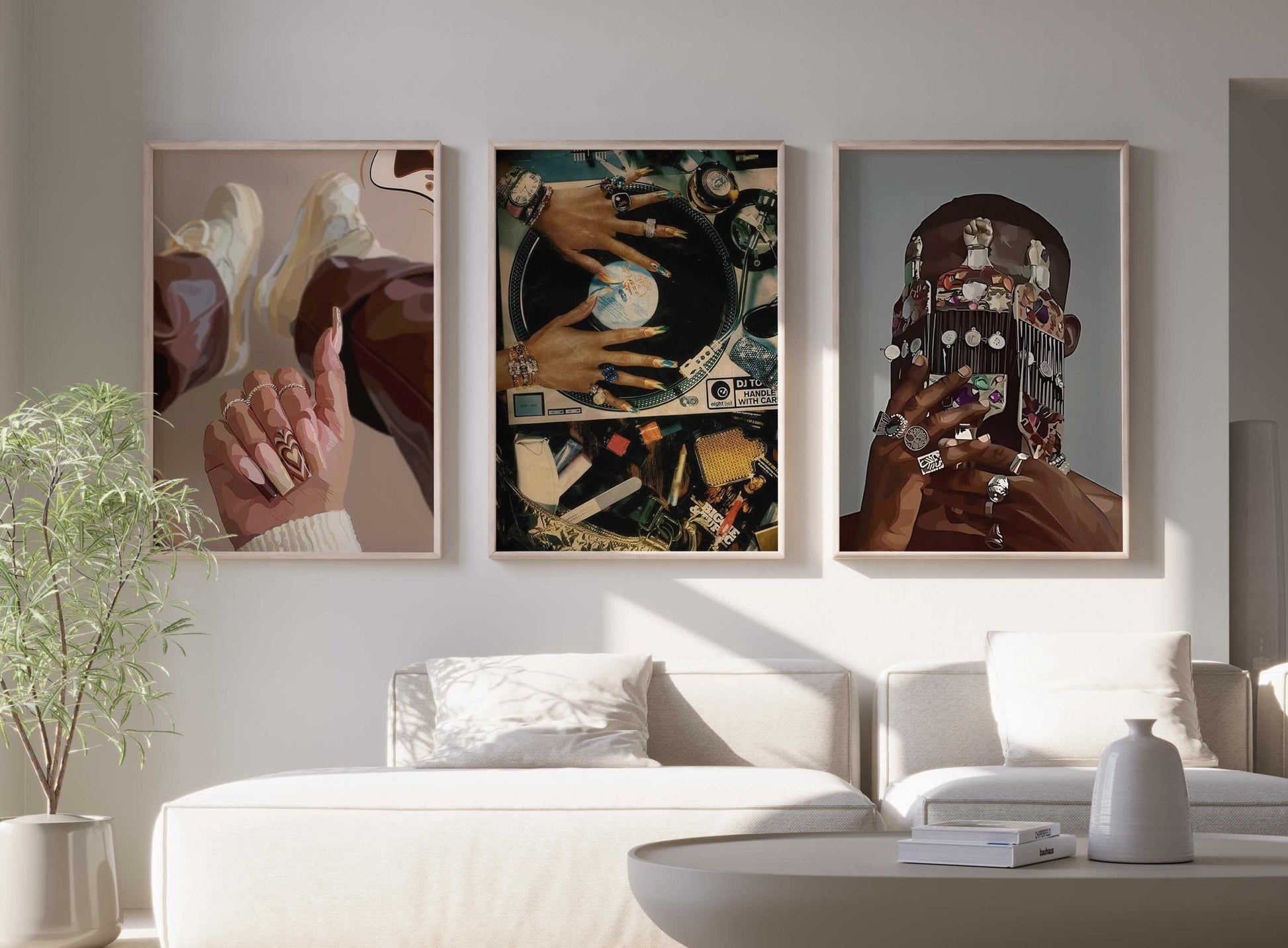 Black Art Fashion Poster Set of 3 - Haus of Prints