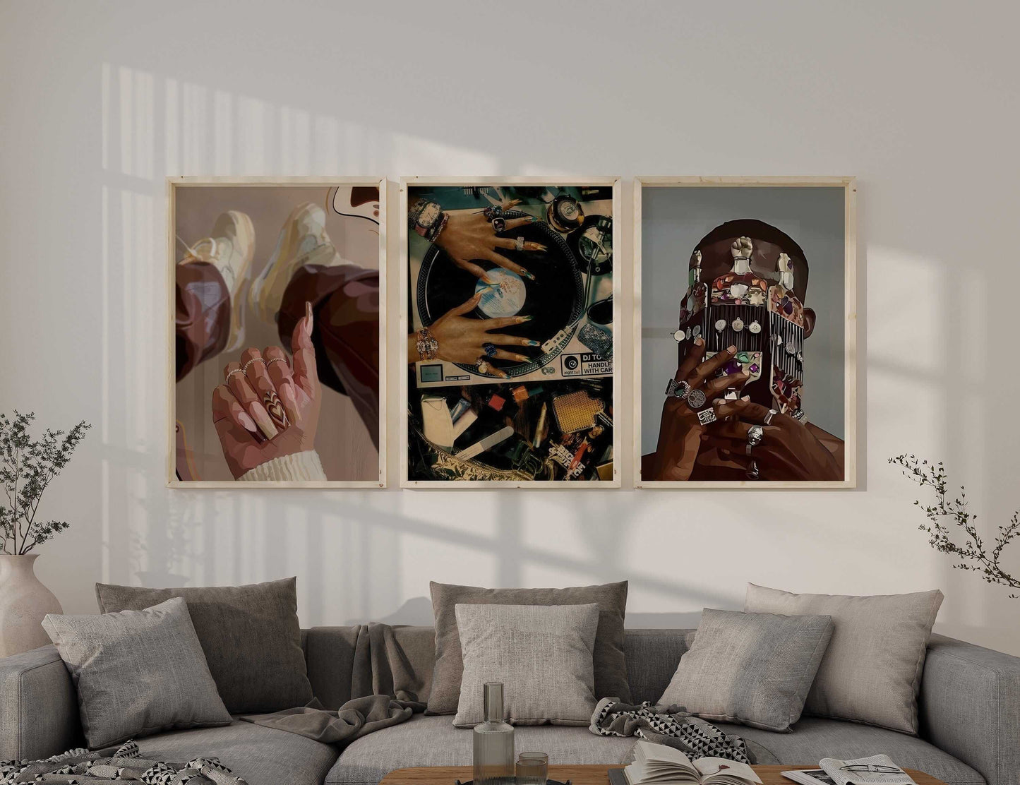 Black Art Fashion Poster Set of 3 - Haus of Prints