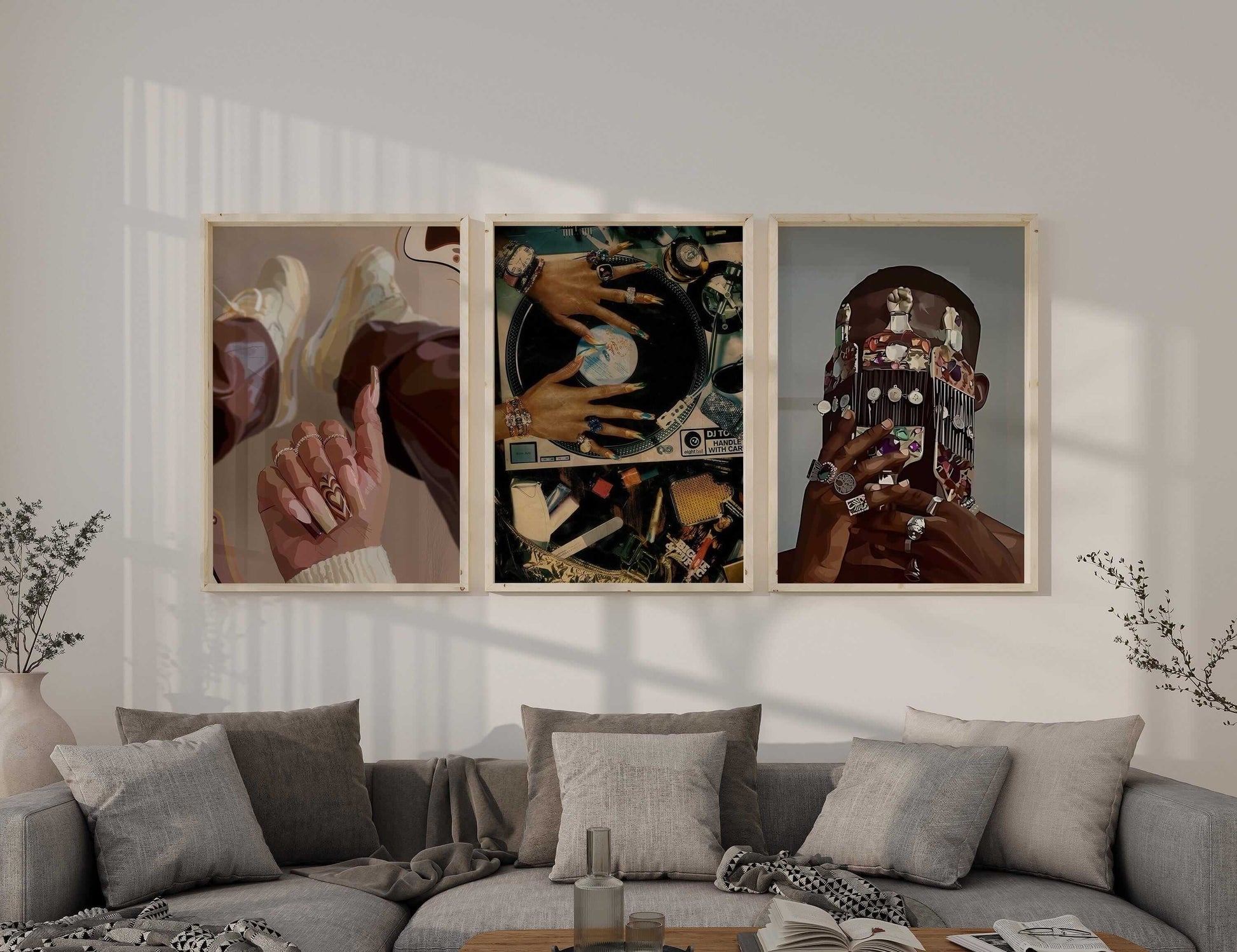 Black Art Fashion Poster Set of 3 - Haus of Prints