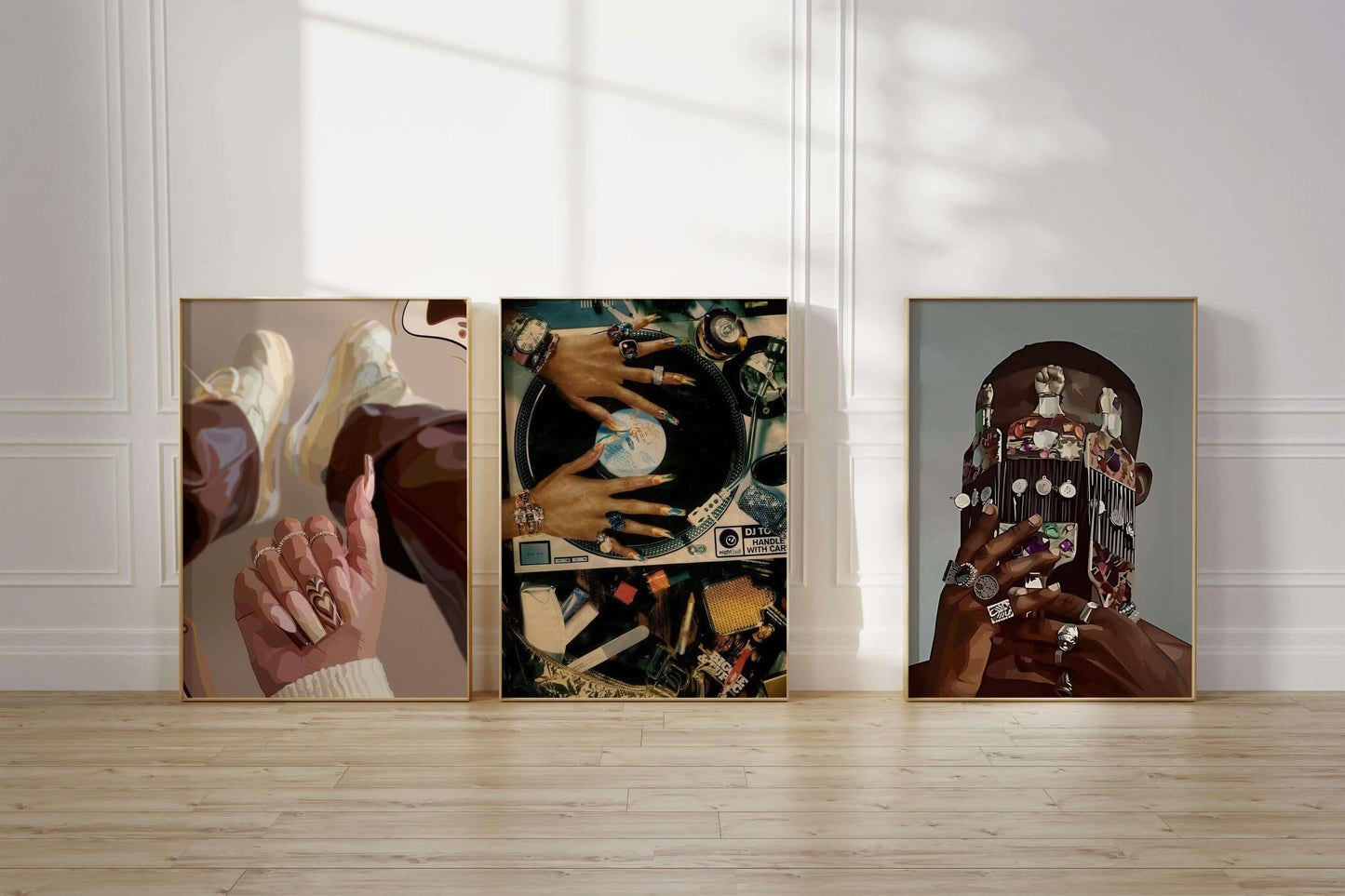 Black Art Fashion Poster Set of 3 - Haus of Prints