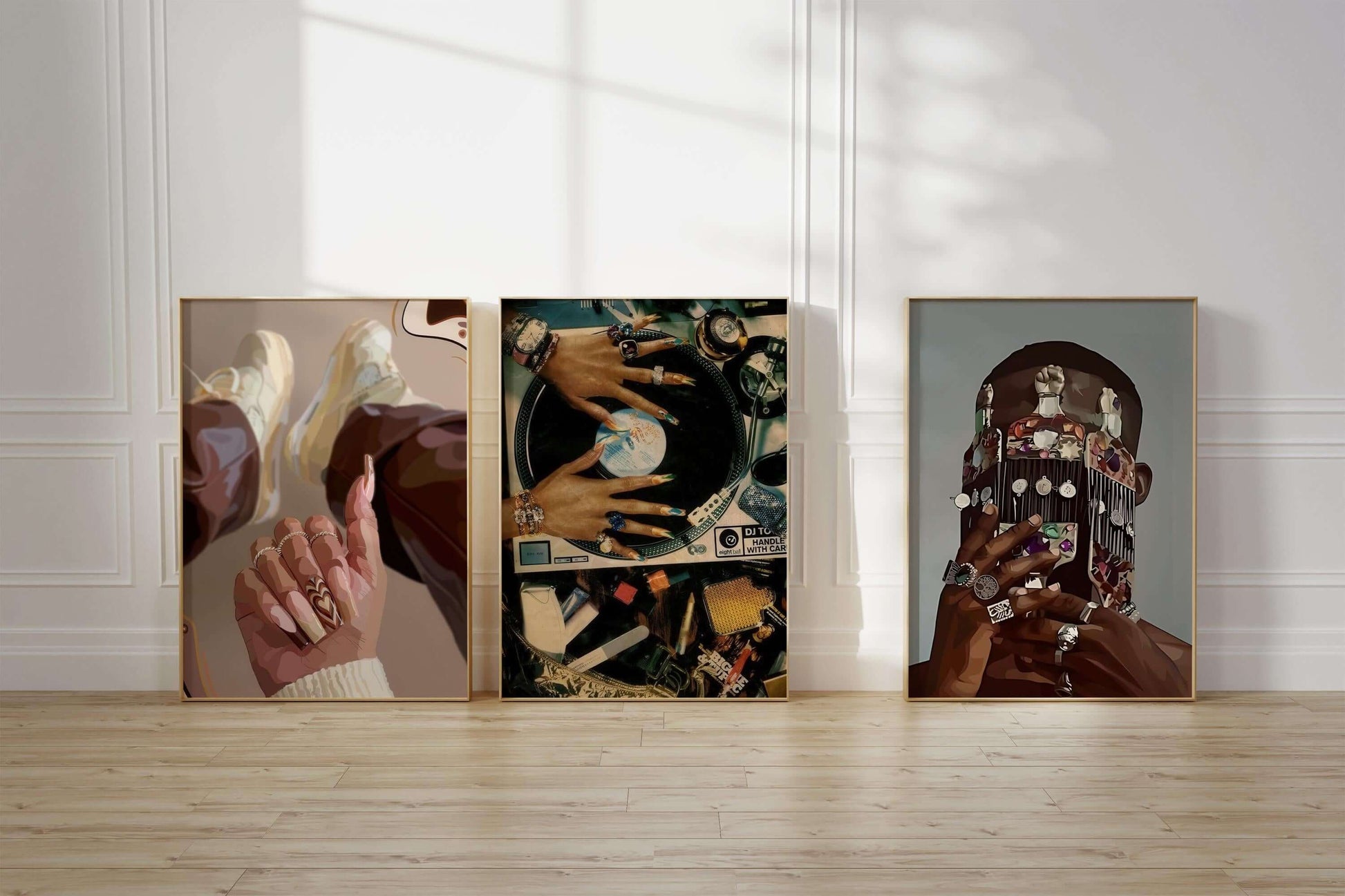 Black Art Fashion Poster Set of 3 - Haus of Prints