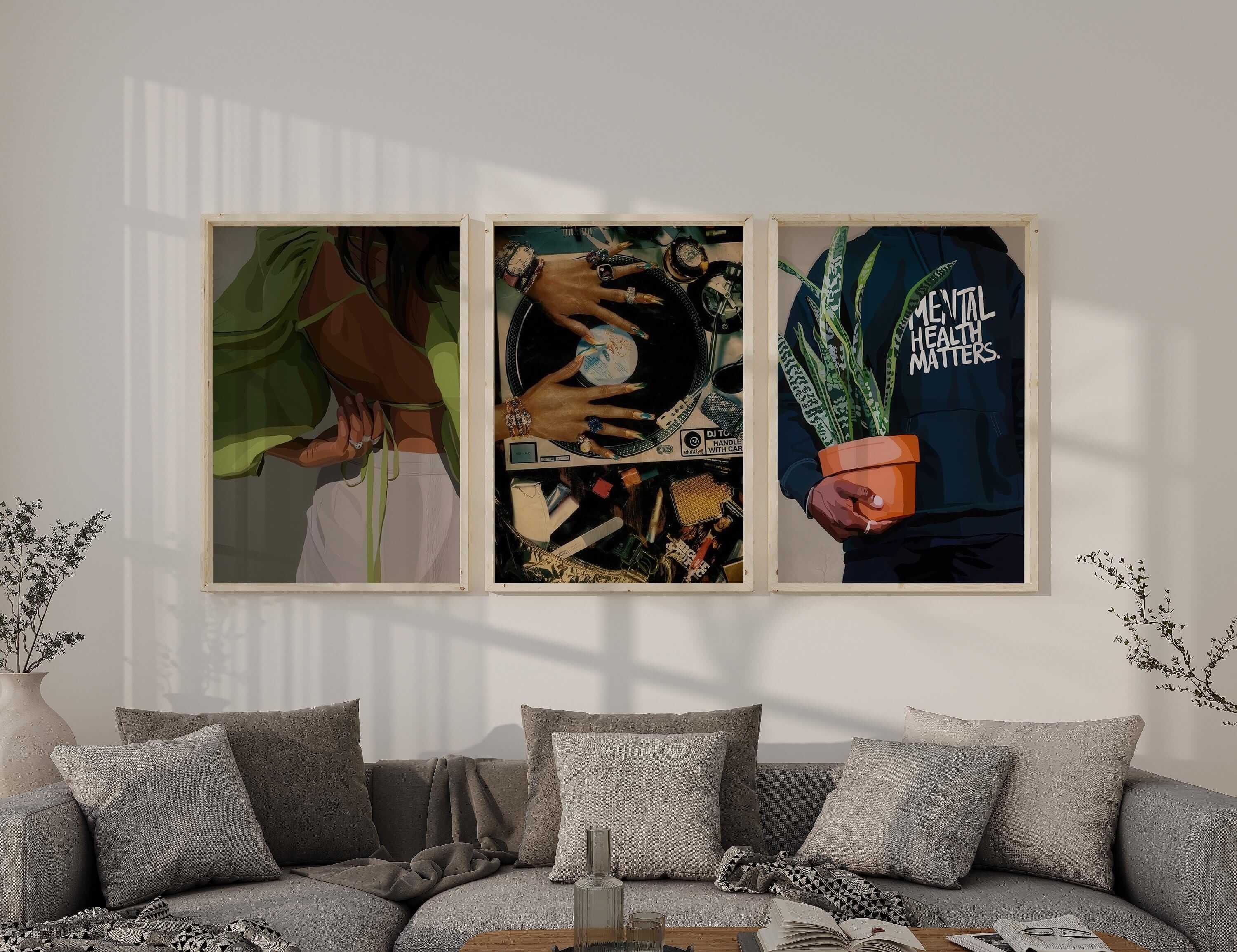 Black Art Printable Wall Art Set of 15 - Haus of Prints