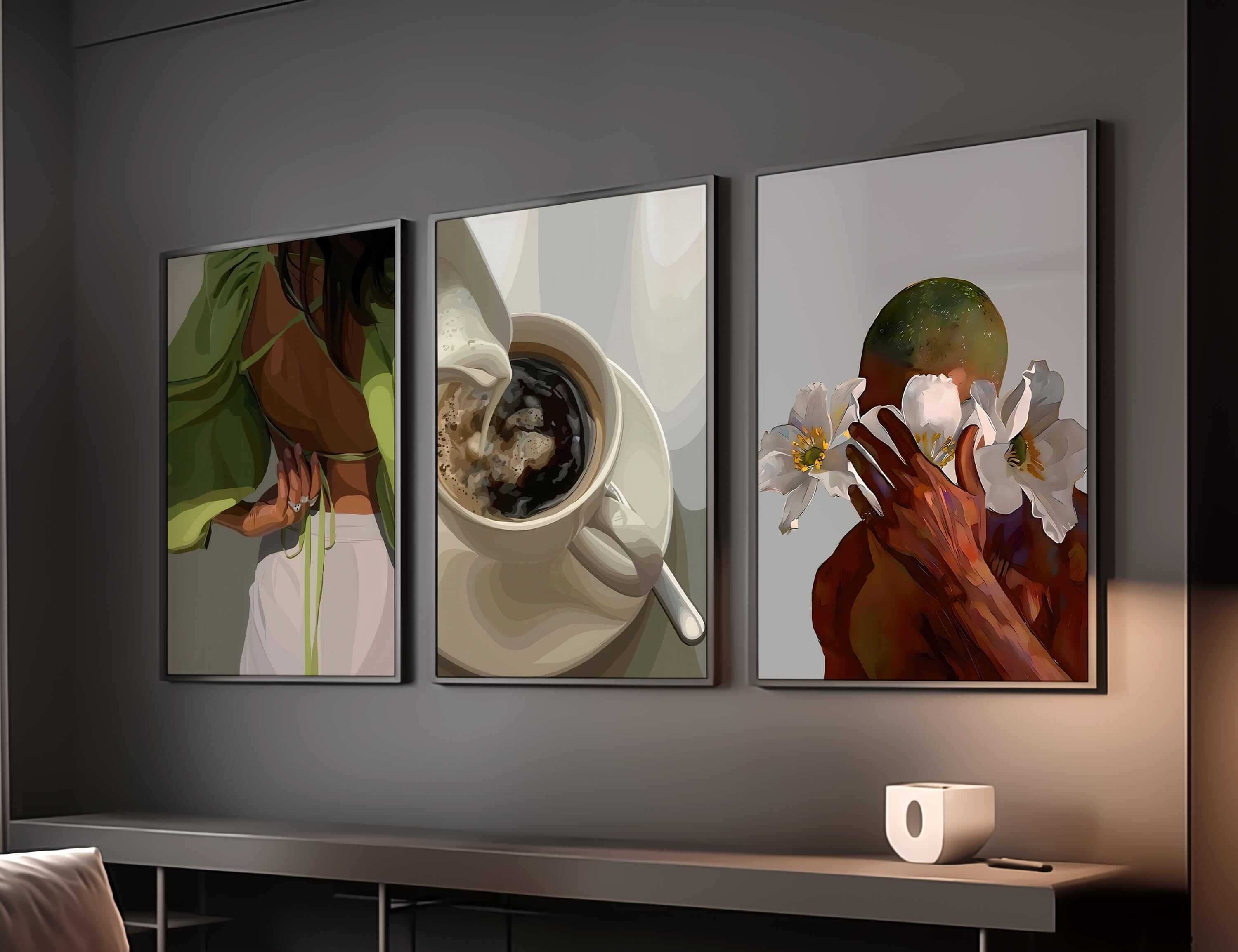 Black Girl Printable Art Set of 6 - Haus of Prints