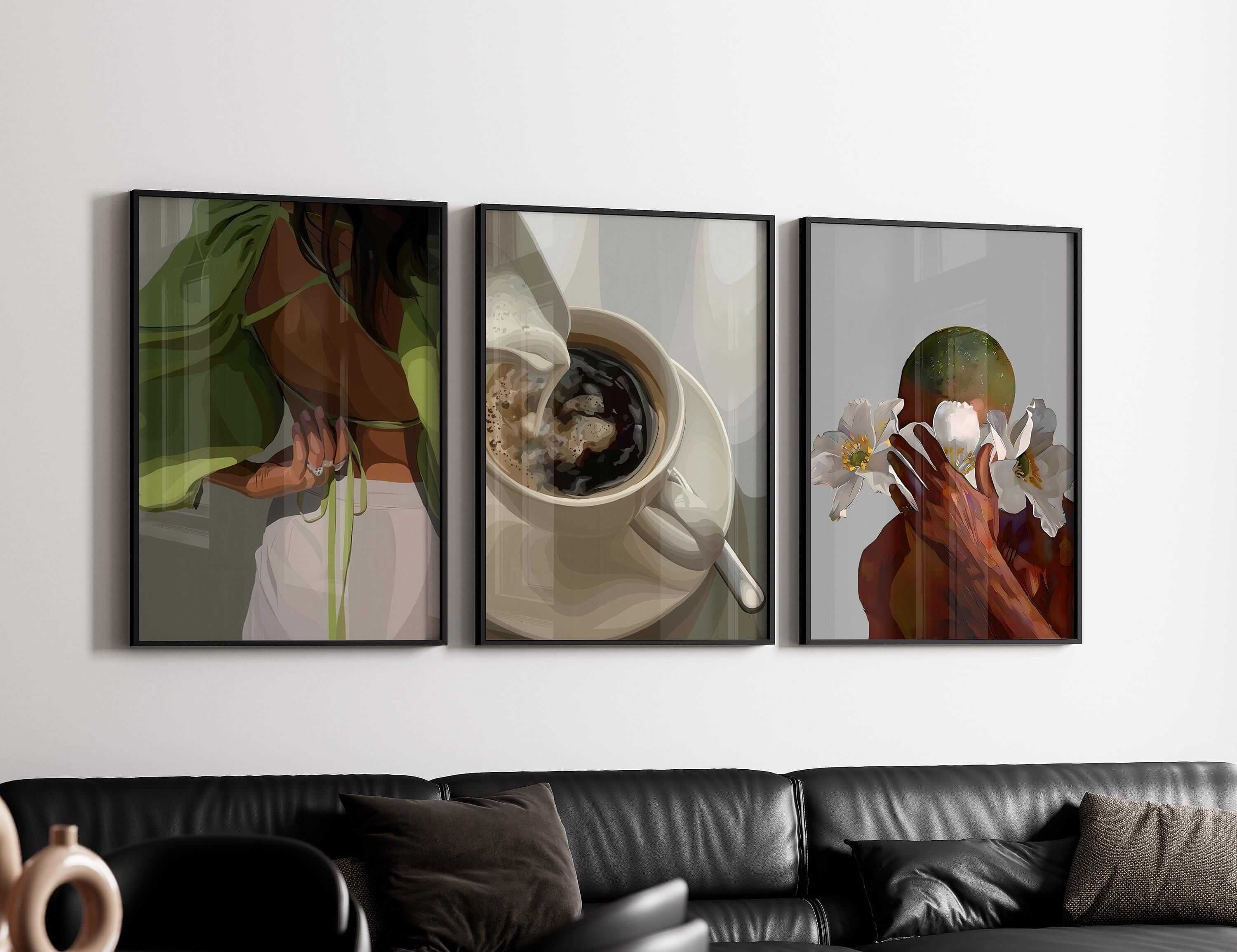 Black Girl Printable Art Set of 6 - Haus of Prints