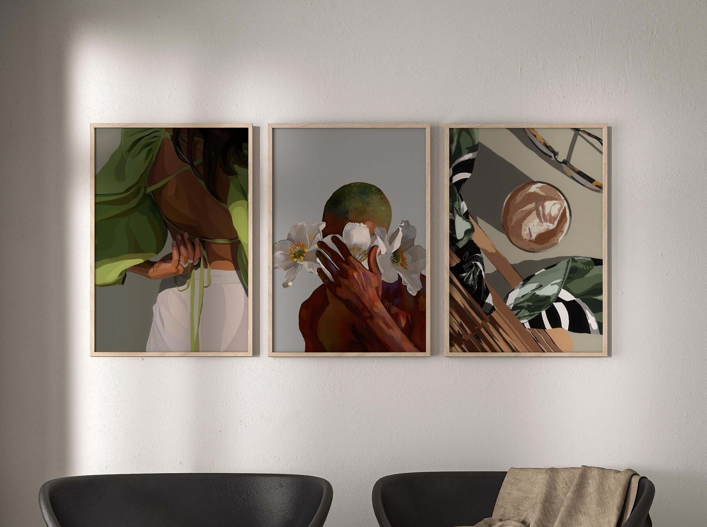 Black Girl Printable Art Set of 6 - Haus of Prints