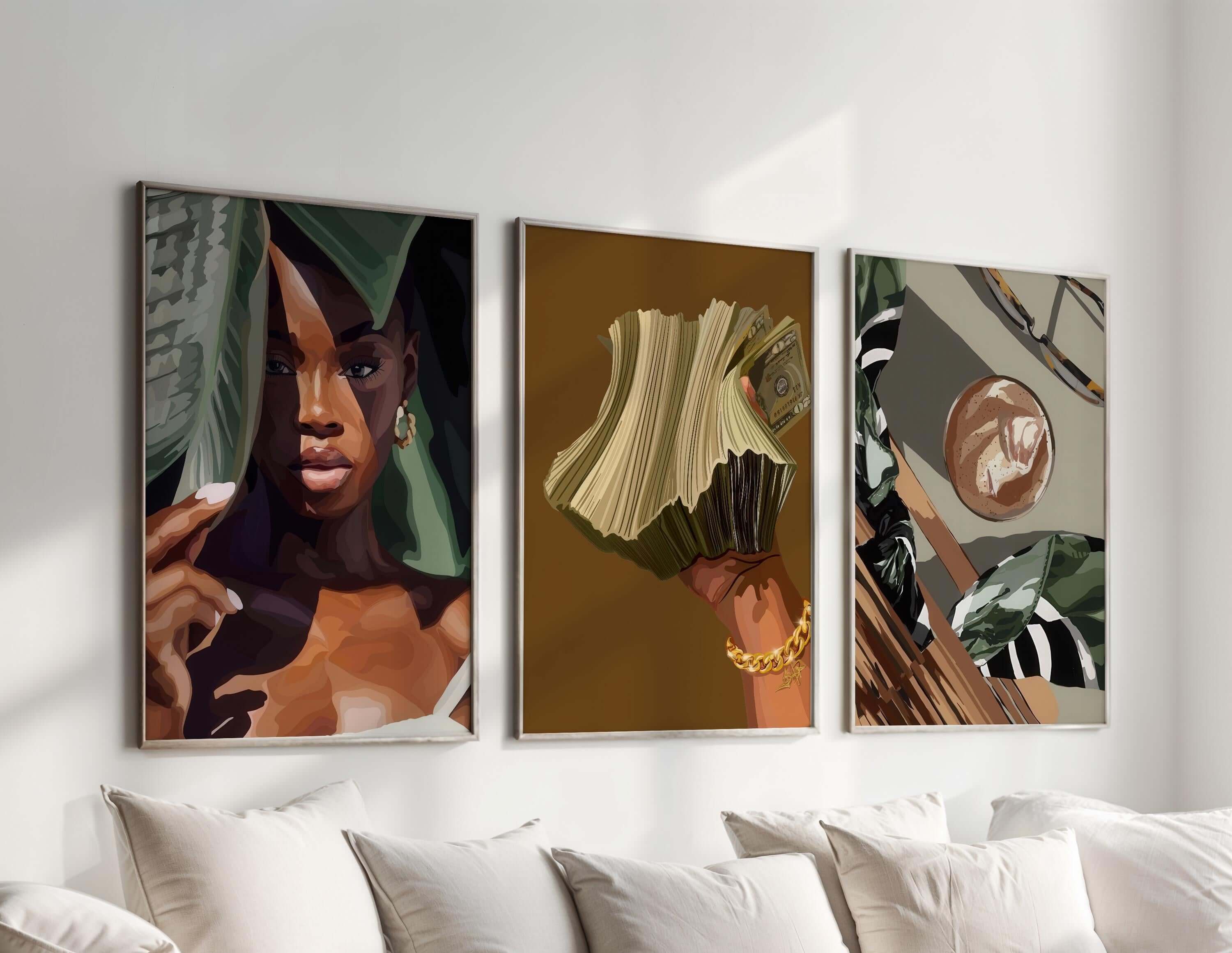 Black Girl Printable Art Set of 6 - Haus of Prints
