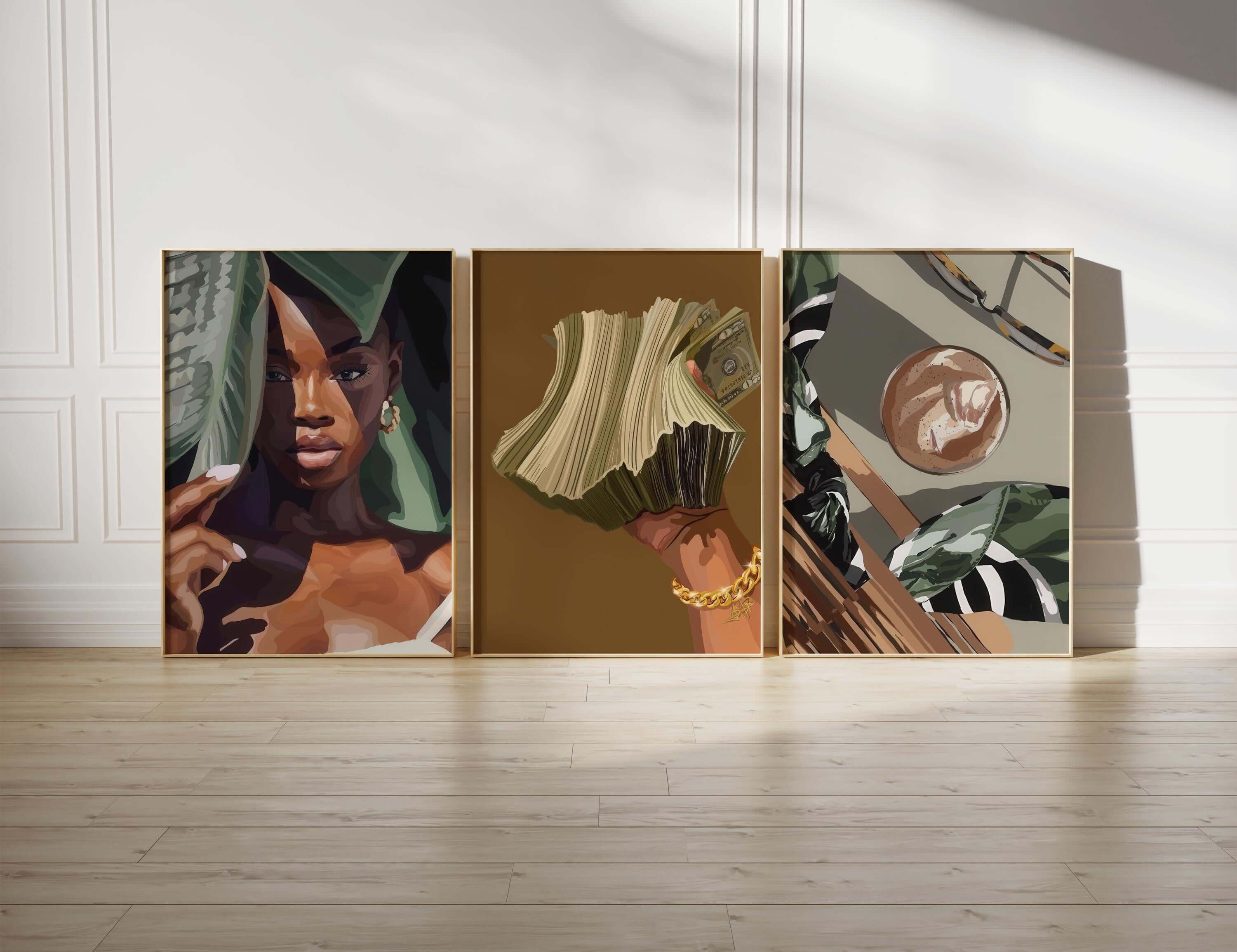 Black Girl Printable Art Set of 6 - Haus of Prints