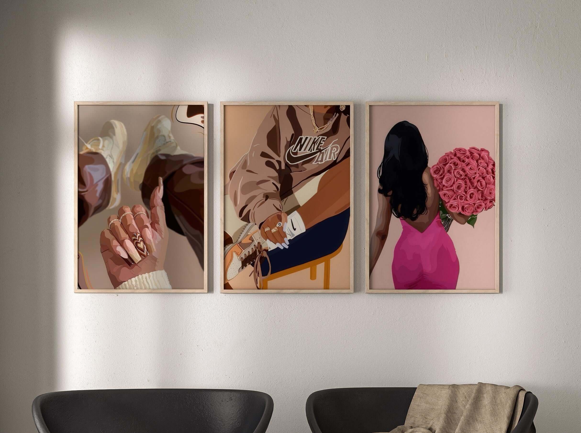 Black Girl Printable Wall Art Set of 9 - Haus of Prints