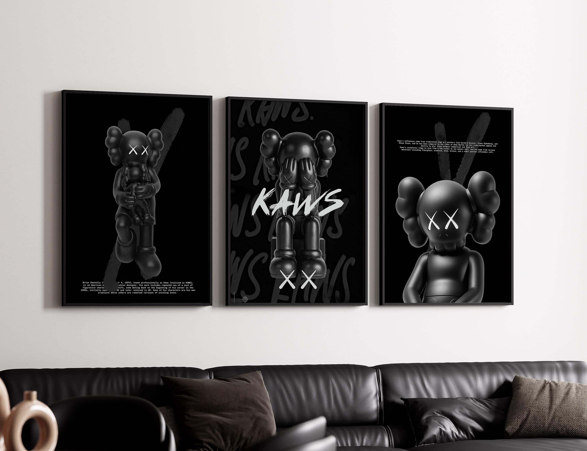 Black Hypebeast Poster Set of 3 - Haus of Prints