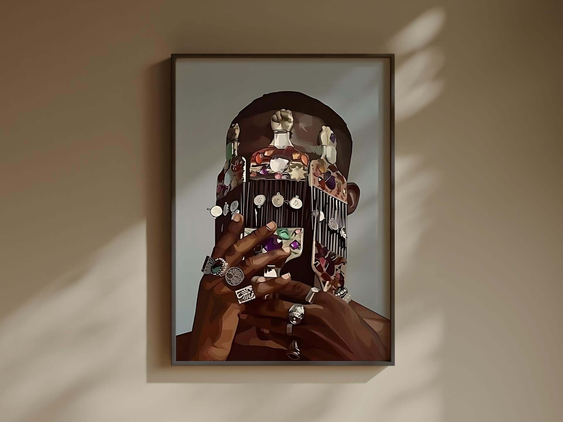 Black Melanin Art Set of 3 - Haus of Prints