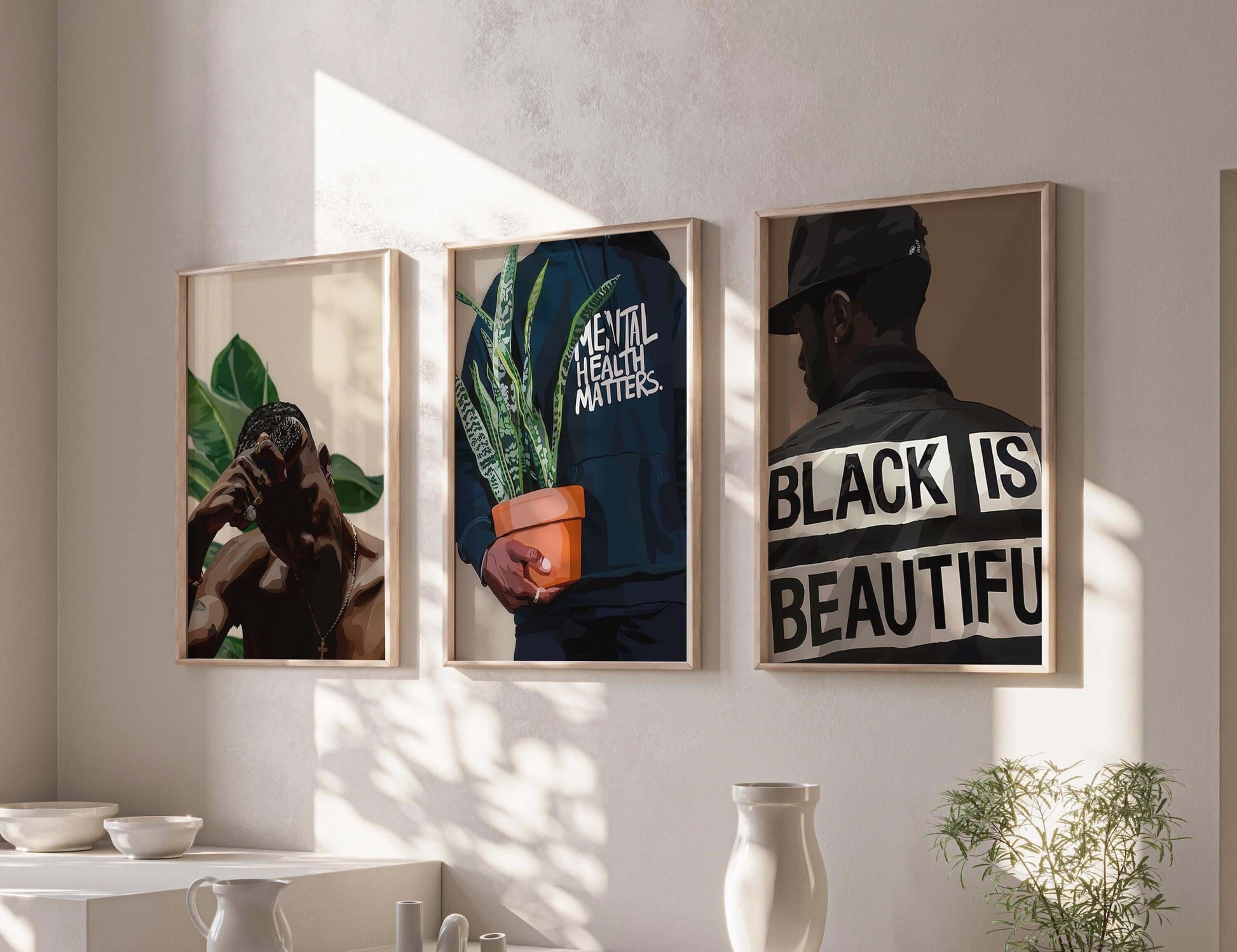 Black Men Printable Wall Art Set of 15 - Haus of Prints