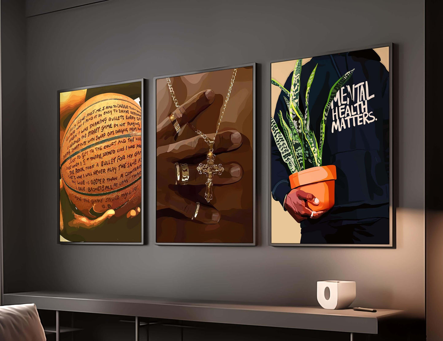 Black Men Urban Poster Set of 6 - Haus of Prints