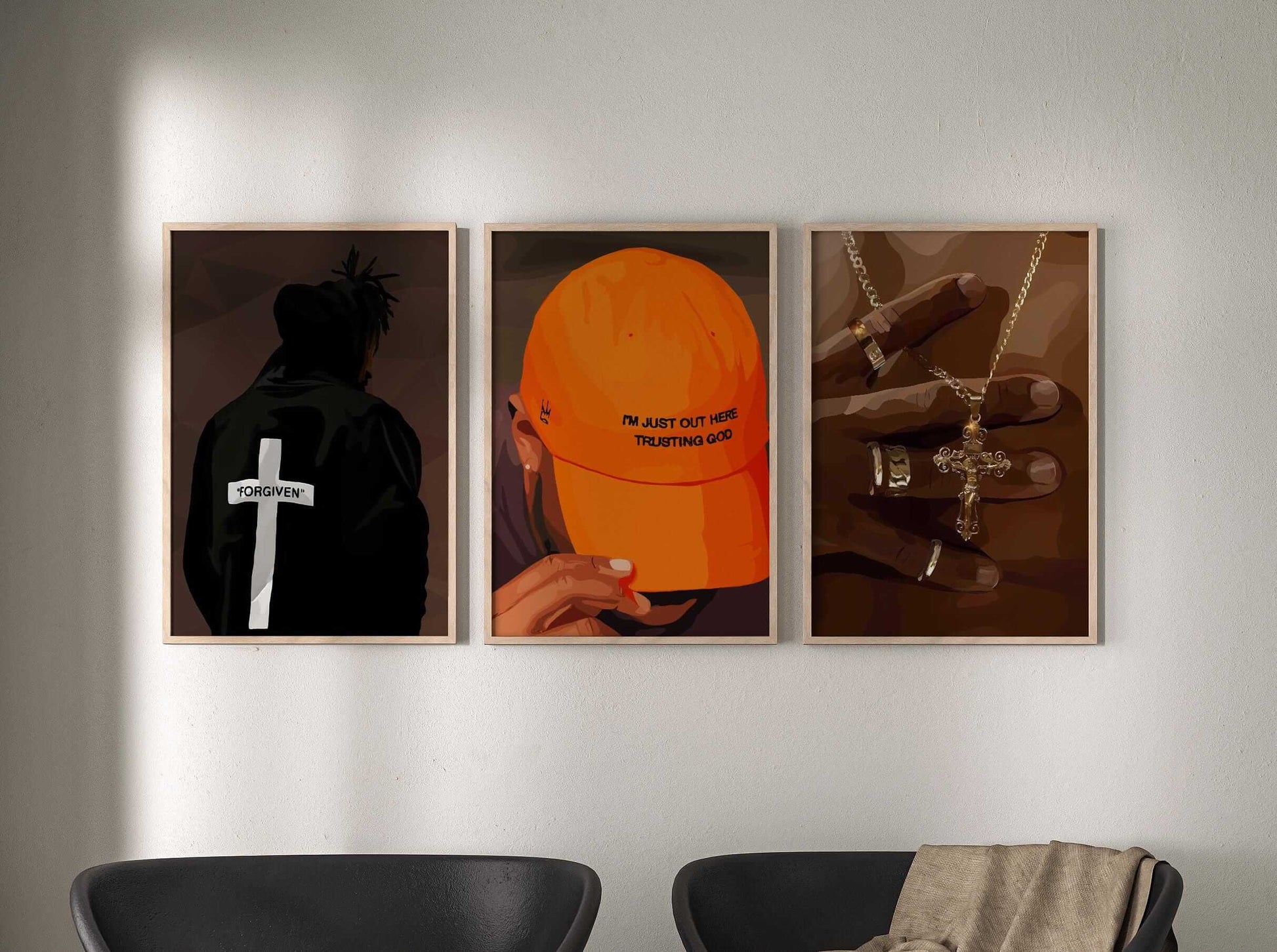 Black Men Urban Poster Set of 6 - Haus of Prints