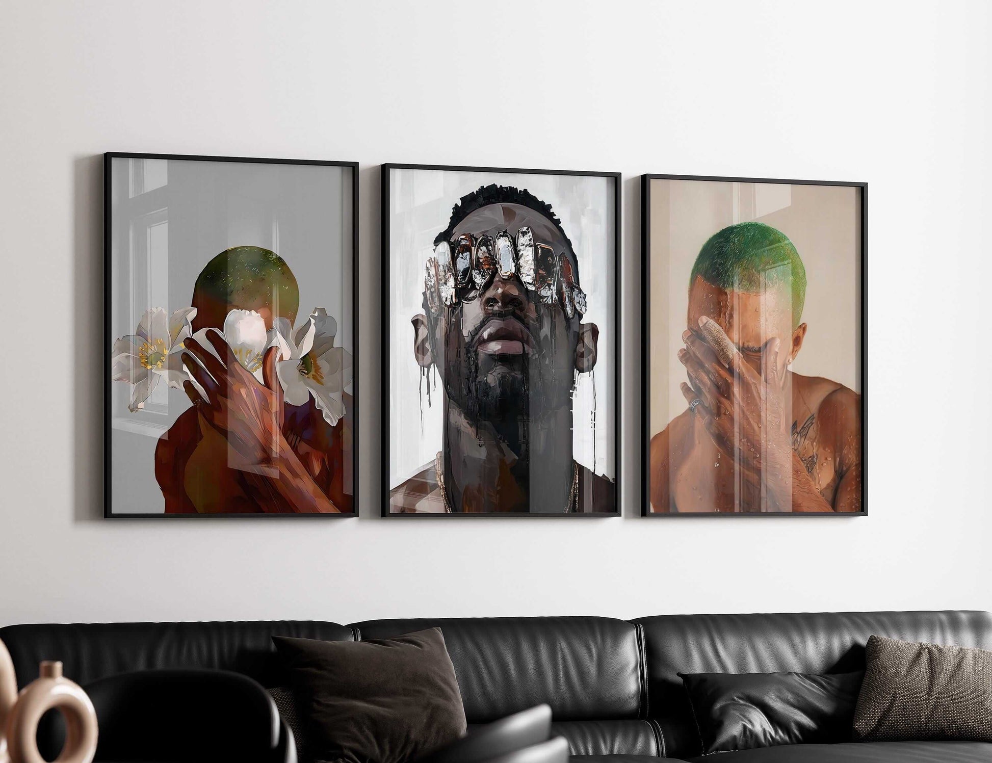 Black Men Wall Art Set of 15 - Haus of Prints