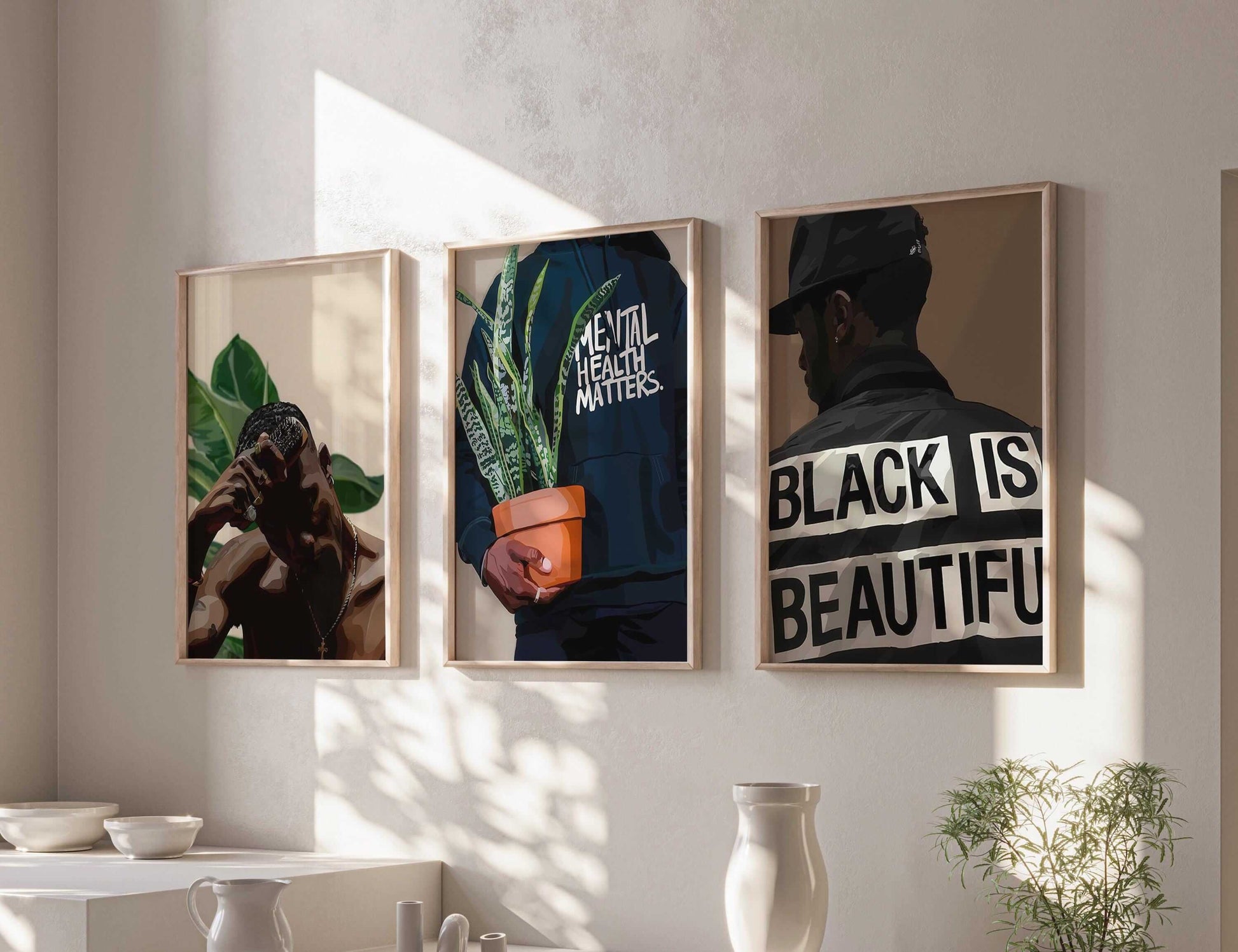 Black Men Wall Art Set of 15 - Haus of Prints