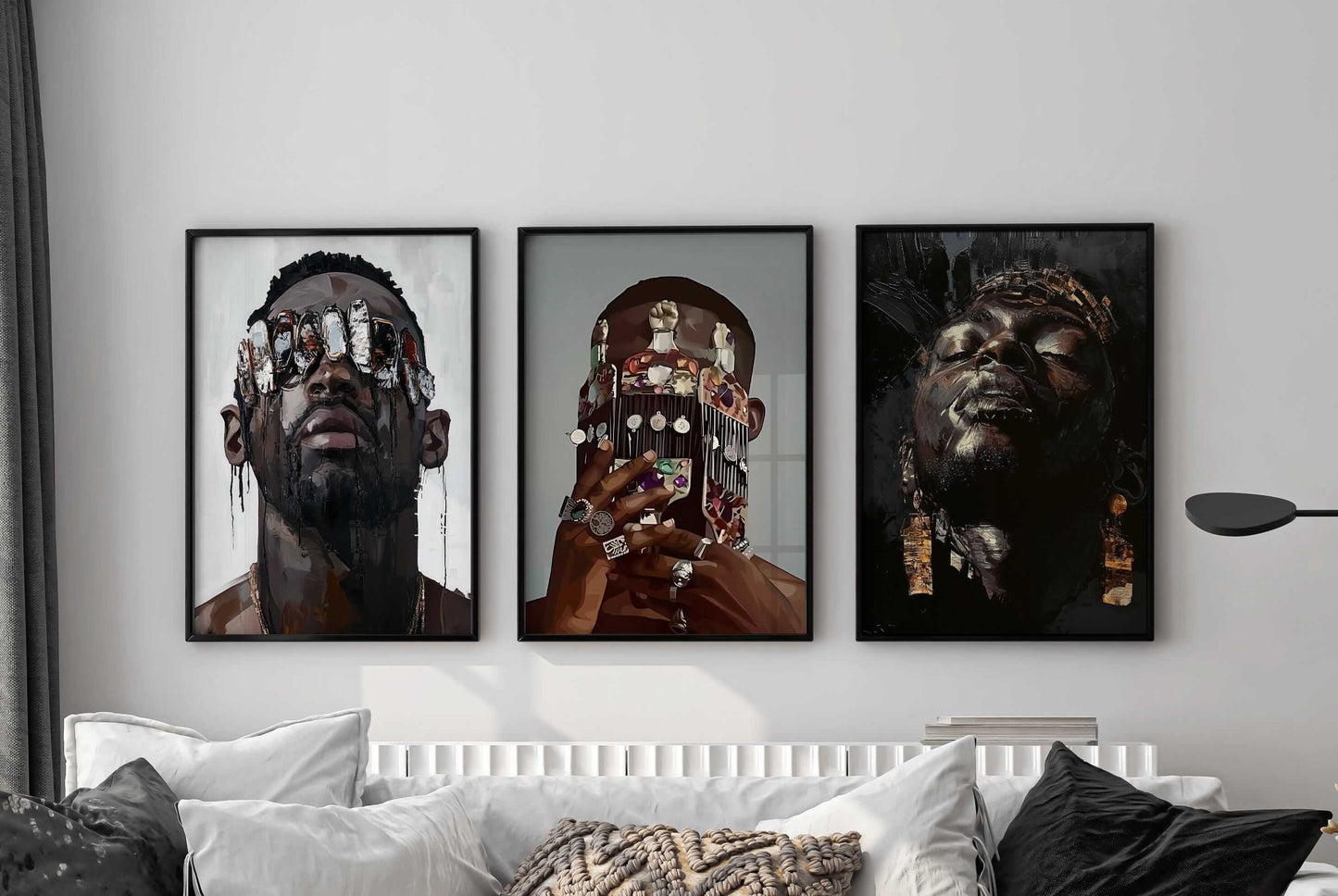 Black Men Wall Art Set of 3 - Haus of Prints