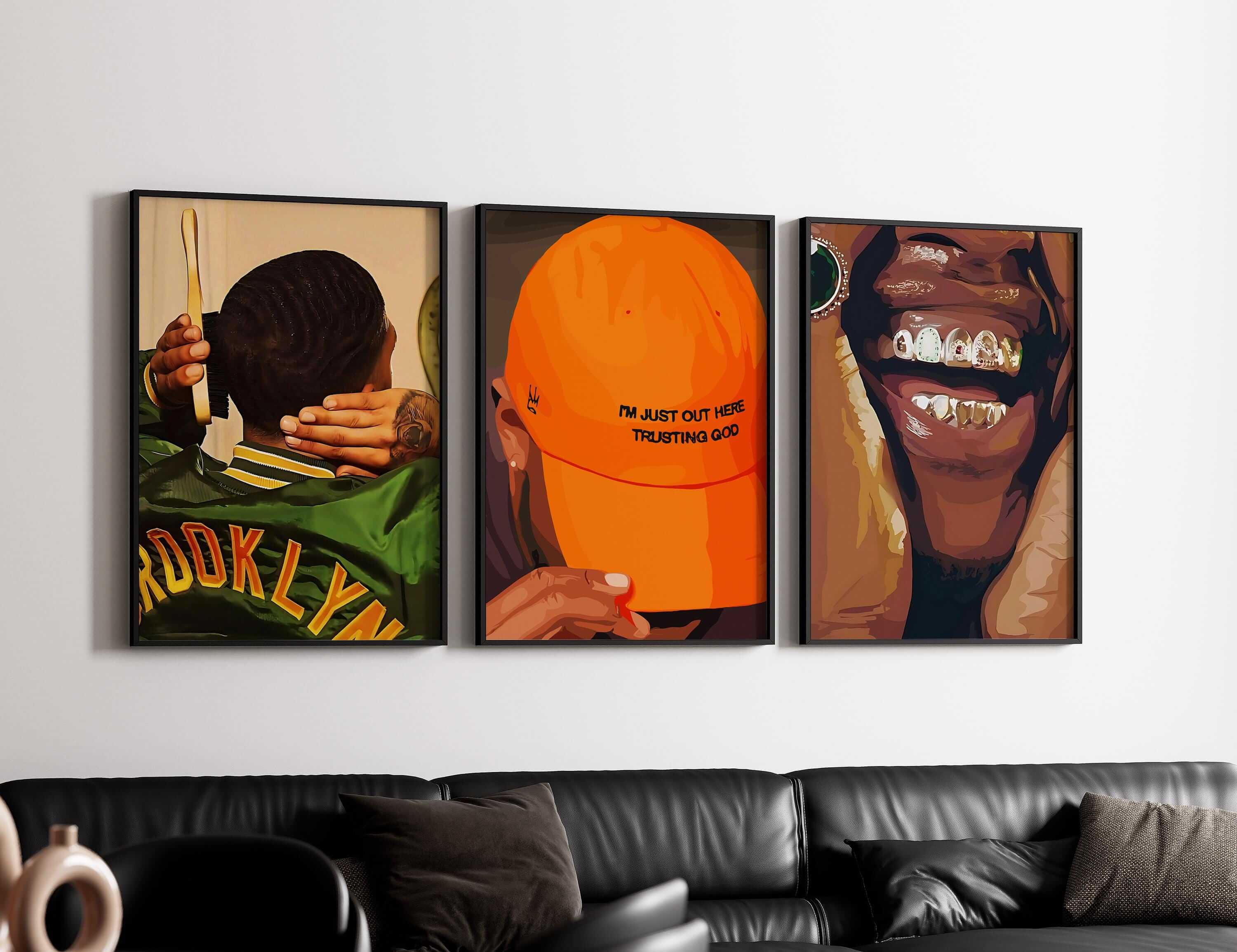 Black Men Wall Art Set of 6 - Haus of Prints