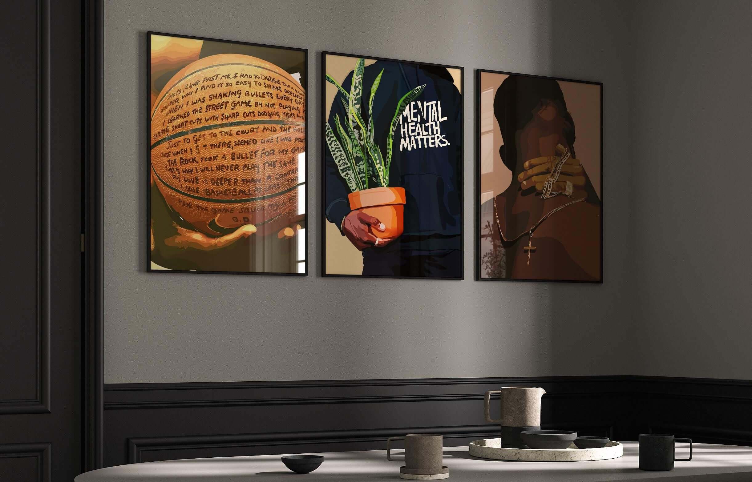 Black Men Wall Art Set of 6 - Haus of Prints