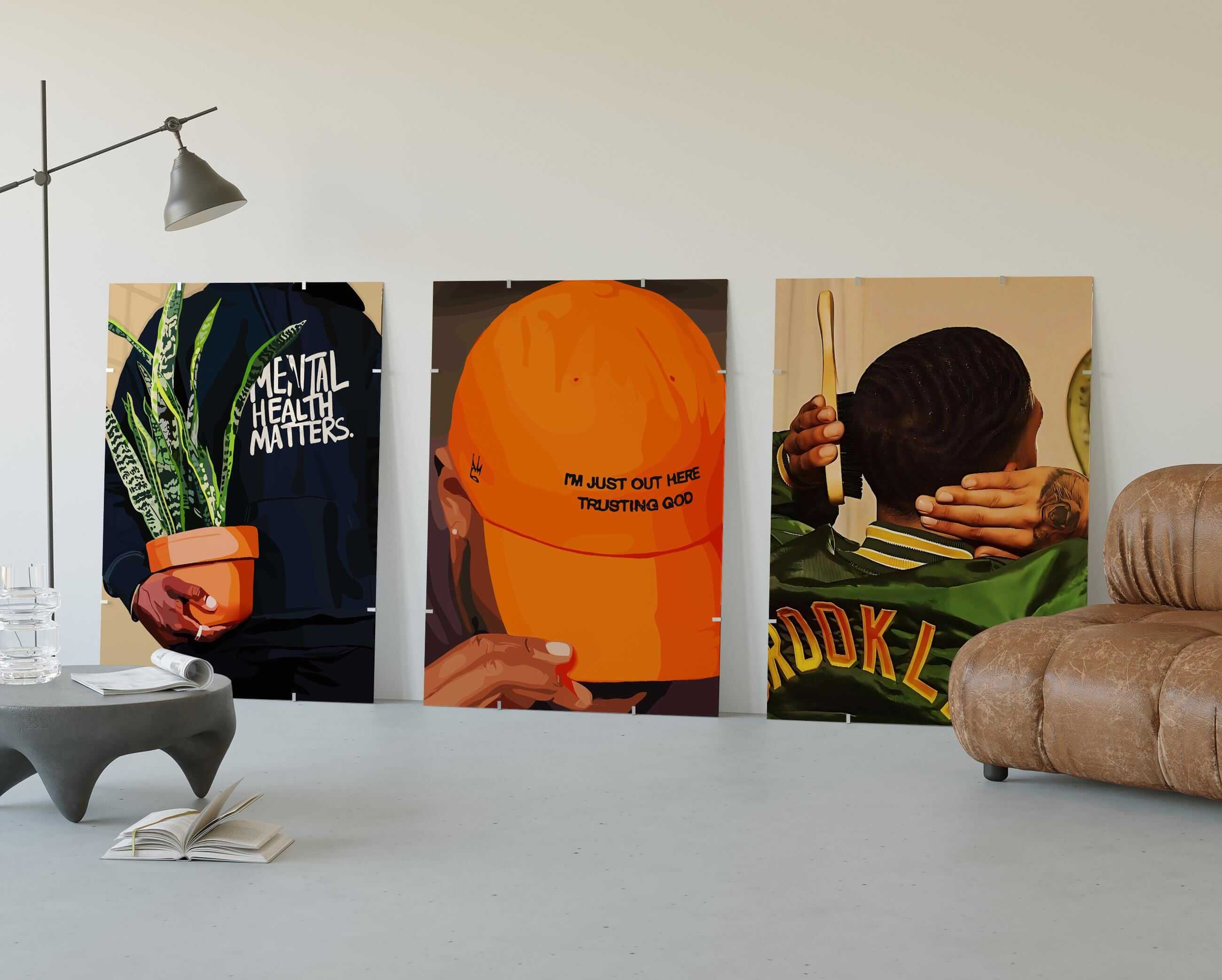 Black Men Wall Art Set of 6 - Haus of Prints