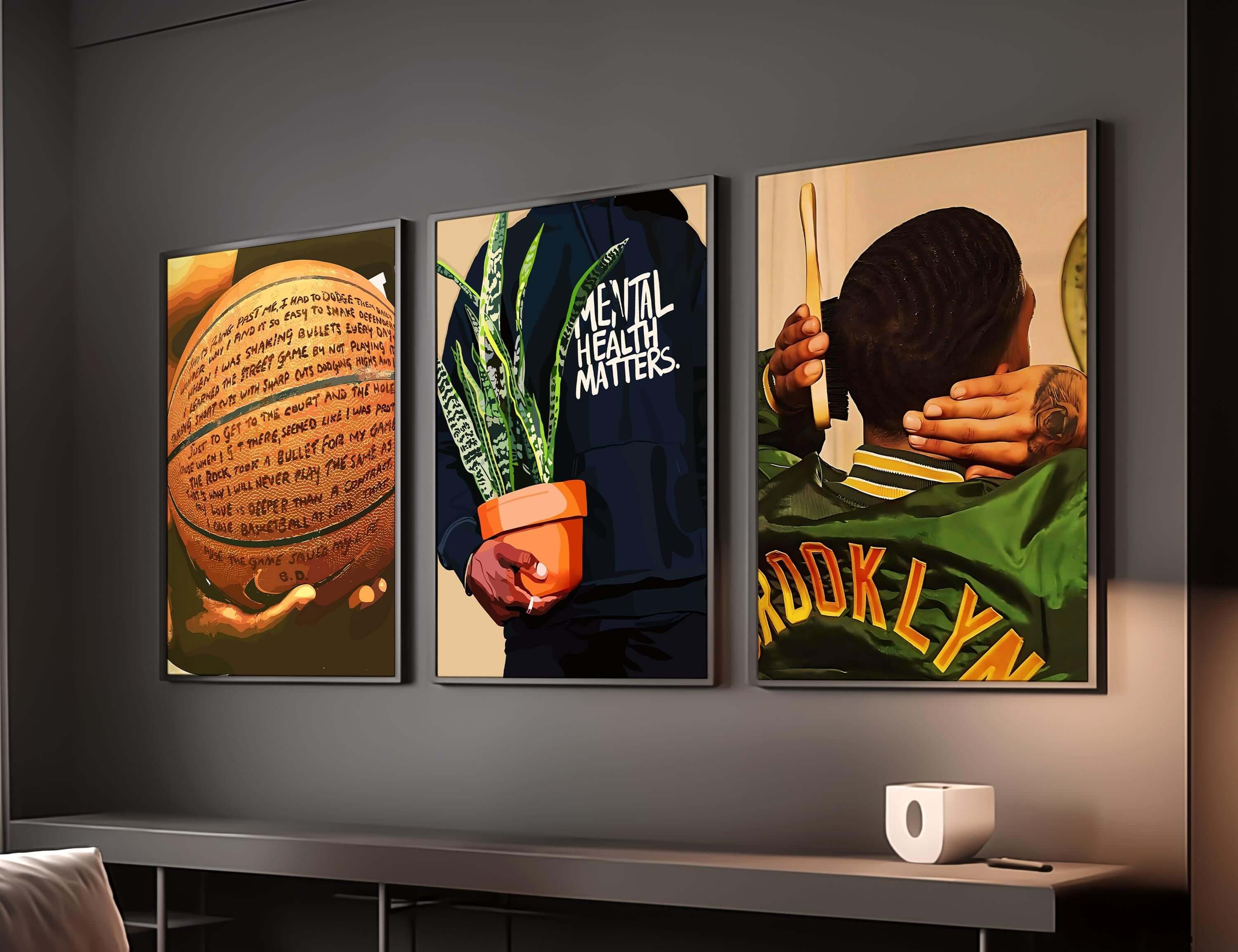Black Men Wall Art Set of 6 - Haus of Prints