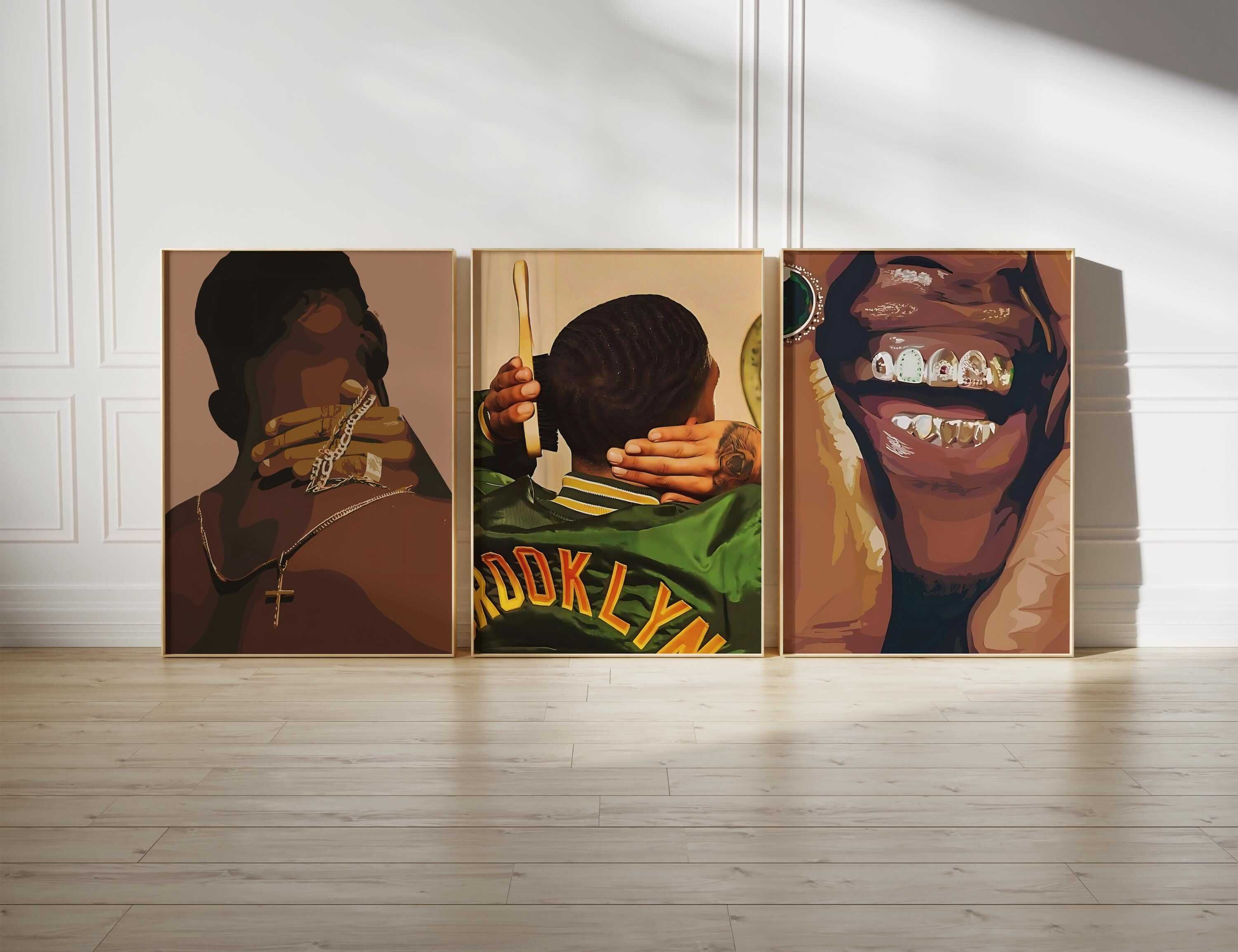 Black Men Wall Art Set of 6 - Haus of Prints