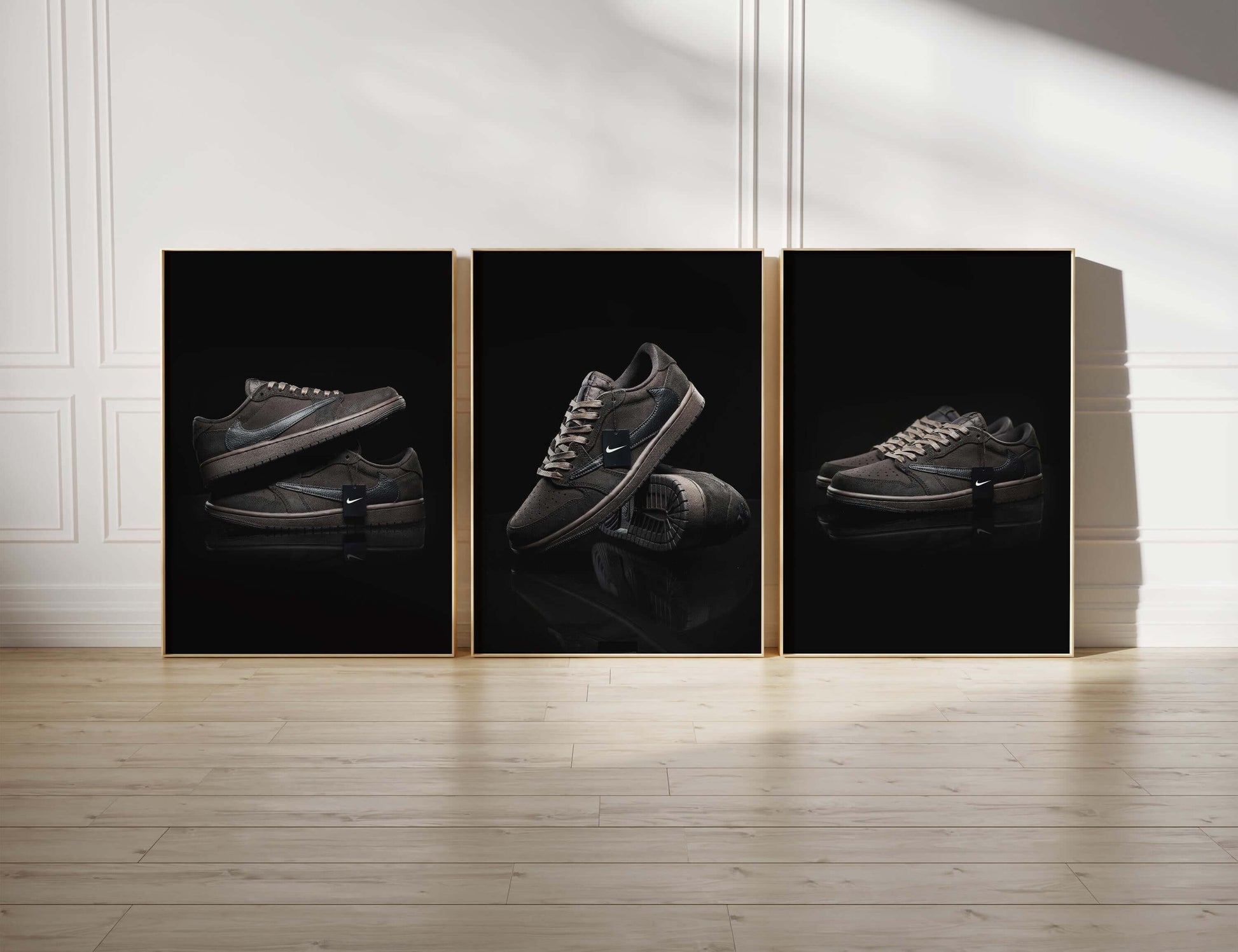 Black Sneaker Wall Art Set of 3 - Haus of Prints