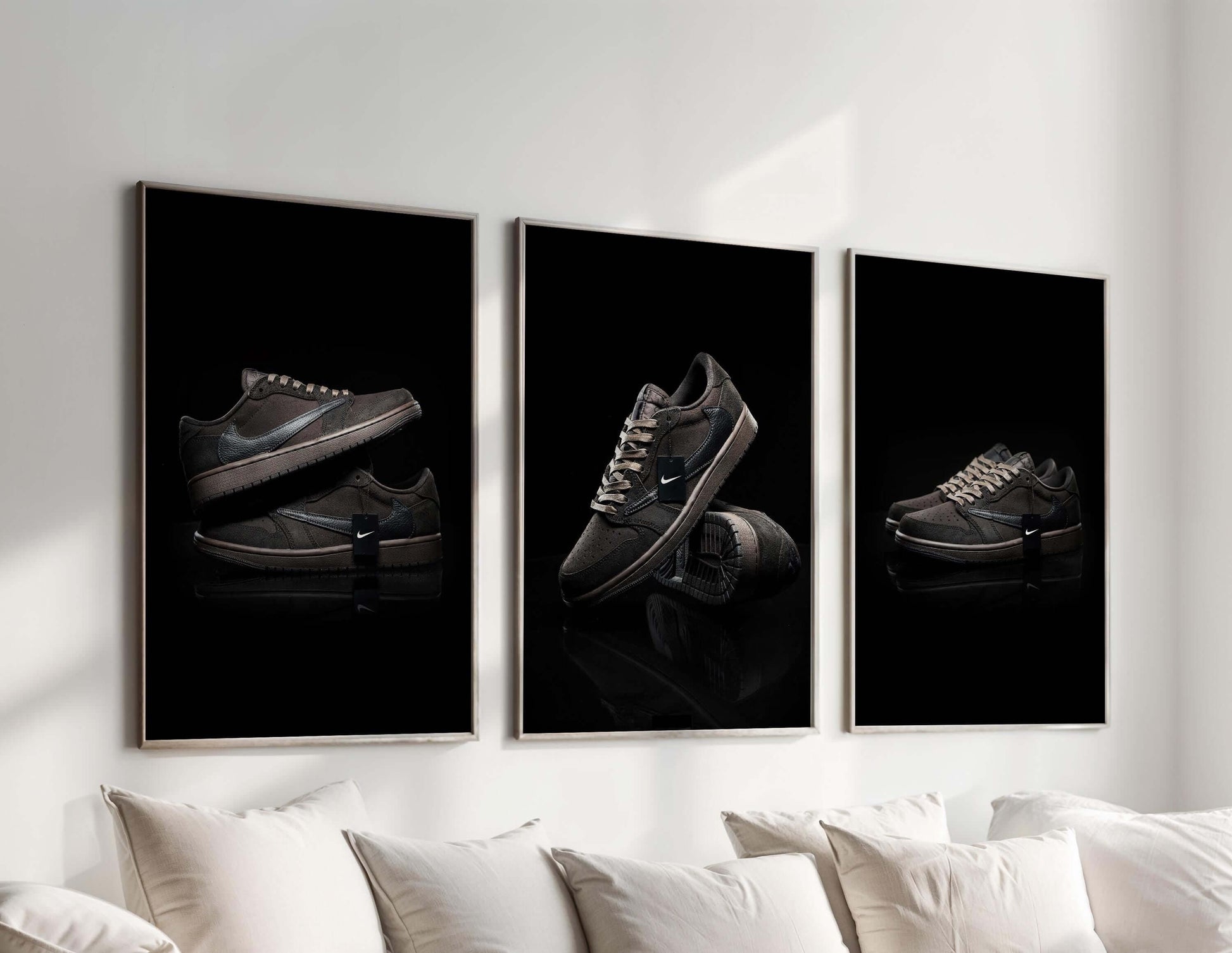 Black Sneaker Wall Art Set of 3 - Haus of Prints