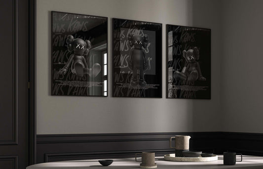 Black Urban Wall Art Set of 3 - Printable Wall Art by Haus of Prints