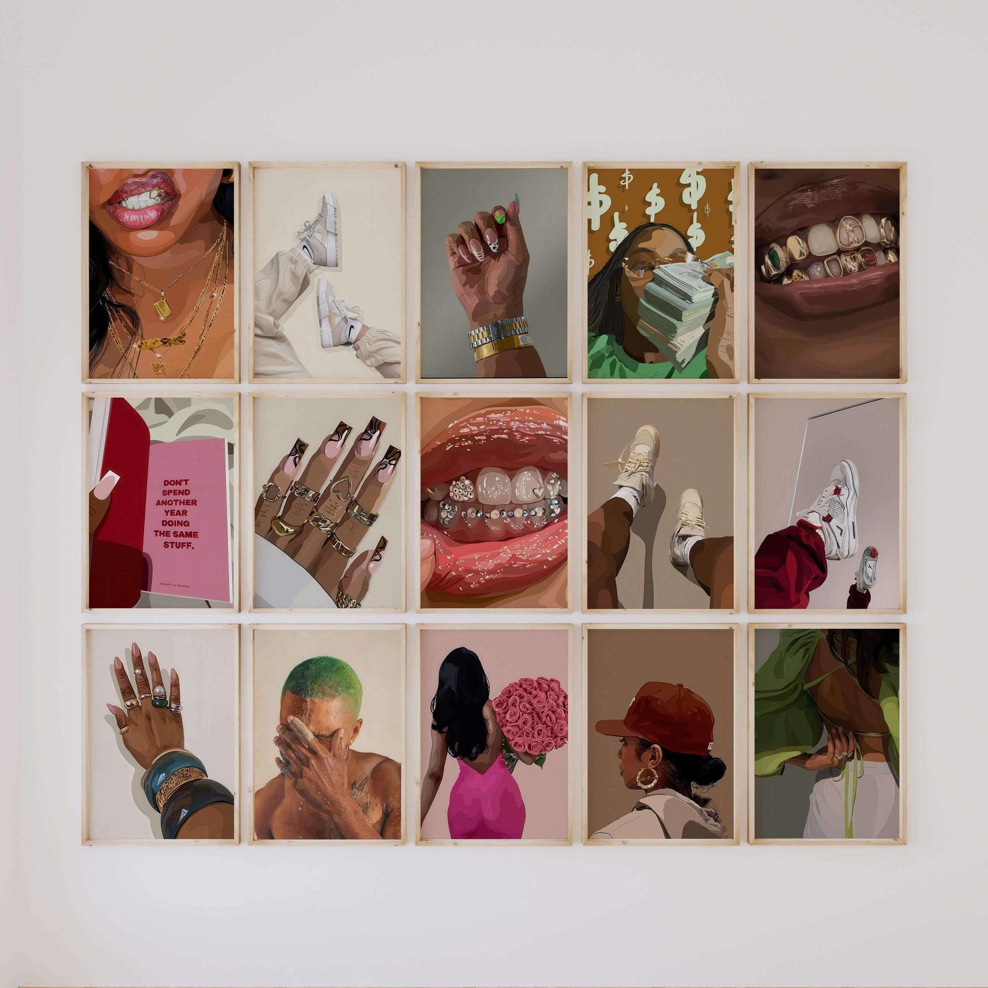Black Woman Art Set of 87 Digital Posters - Haus of Prints