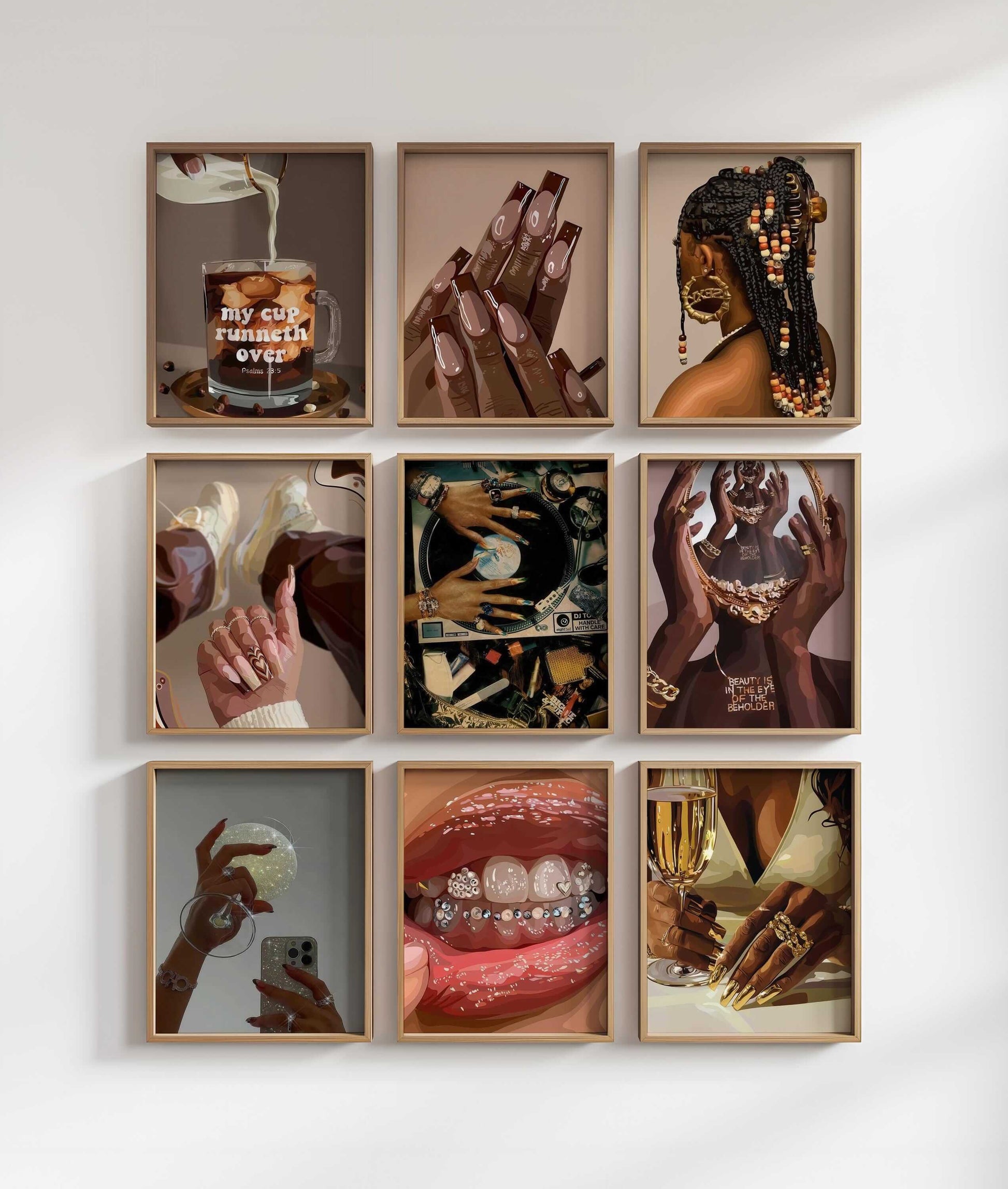 Black Woman Art Set of 87 Digital Posters - Haus of Prints