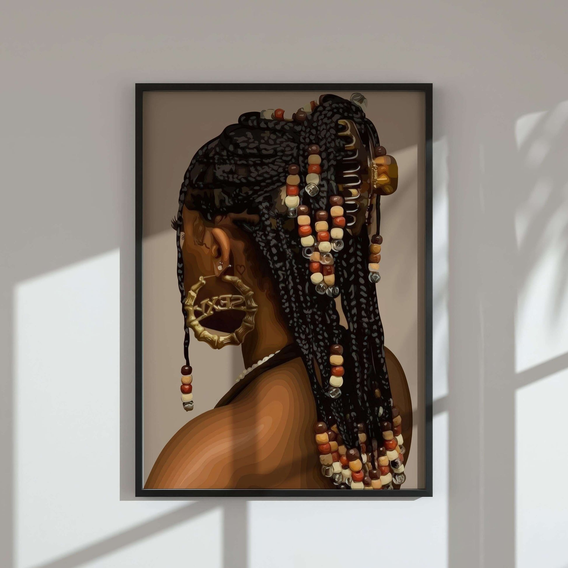 Black Woman Printable Art Print Set of 9 - Haus of Prints
