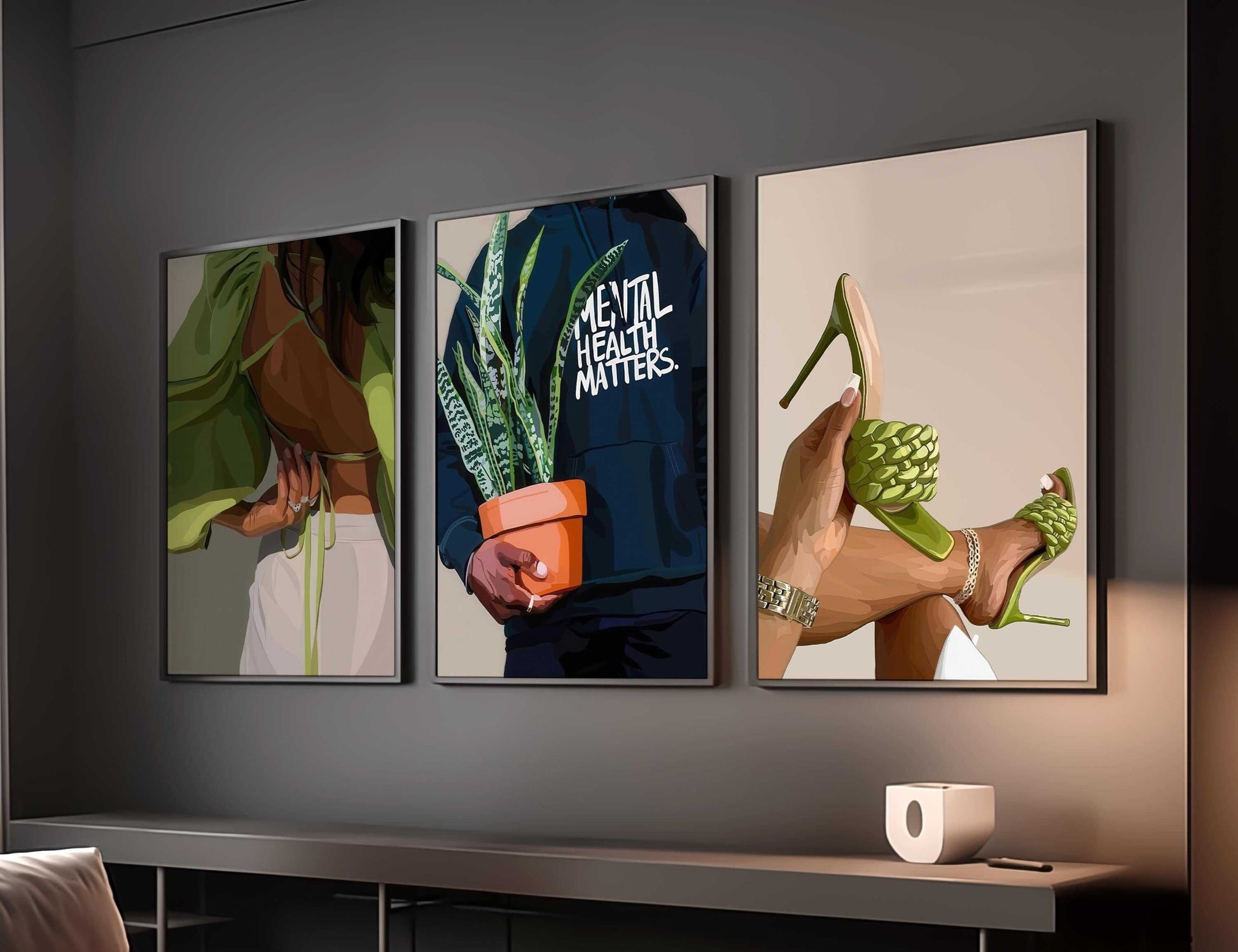 Black Woman Wall Art Prints Set of 6 - Haus of Prints