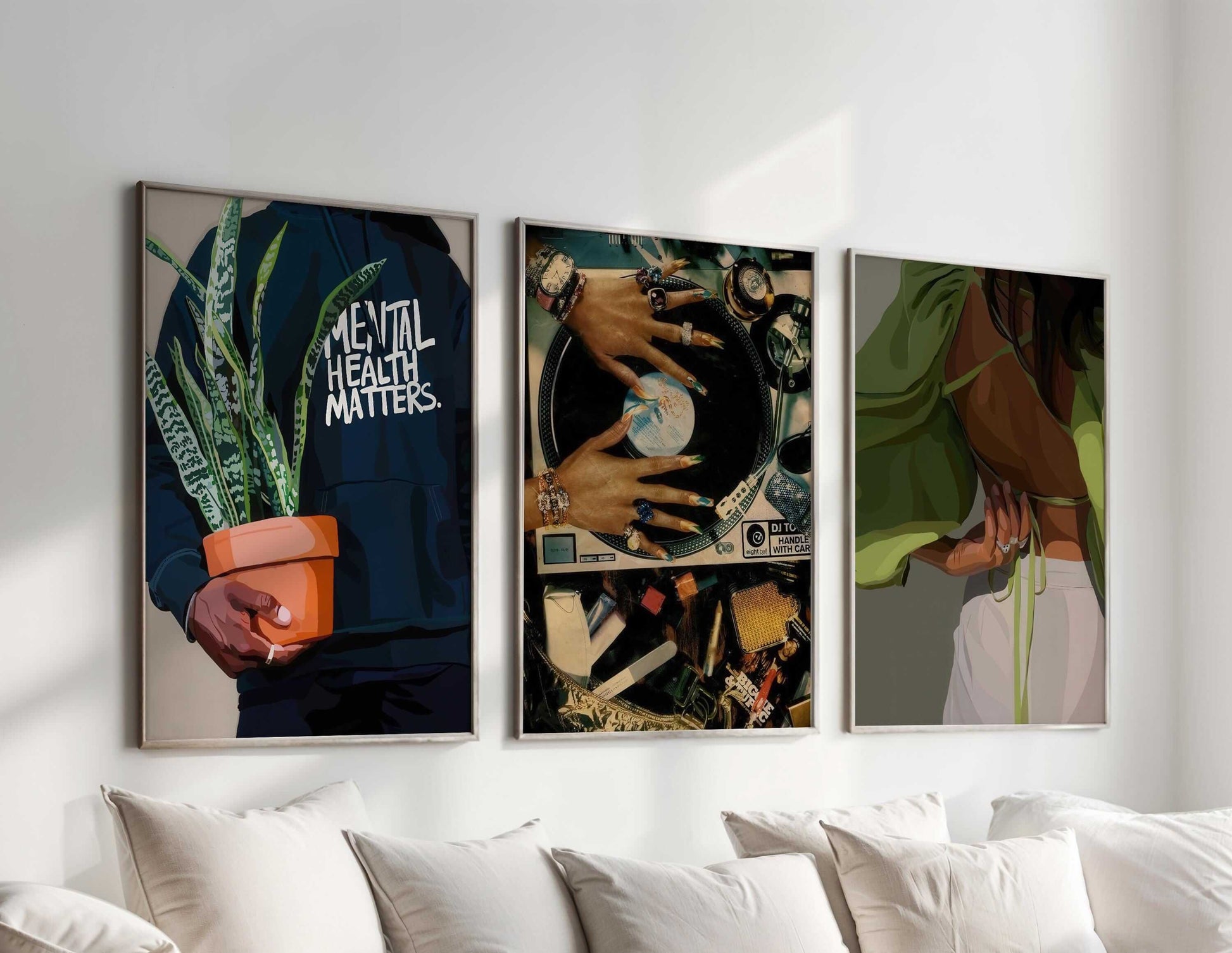 Black Woman Wall Art Prints Set of 6 - Haus of Prints