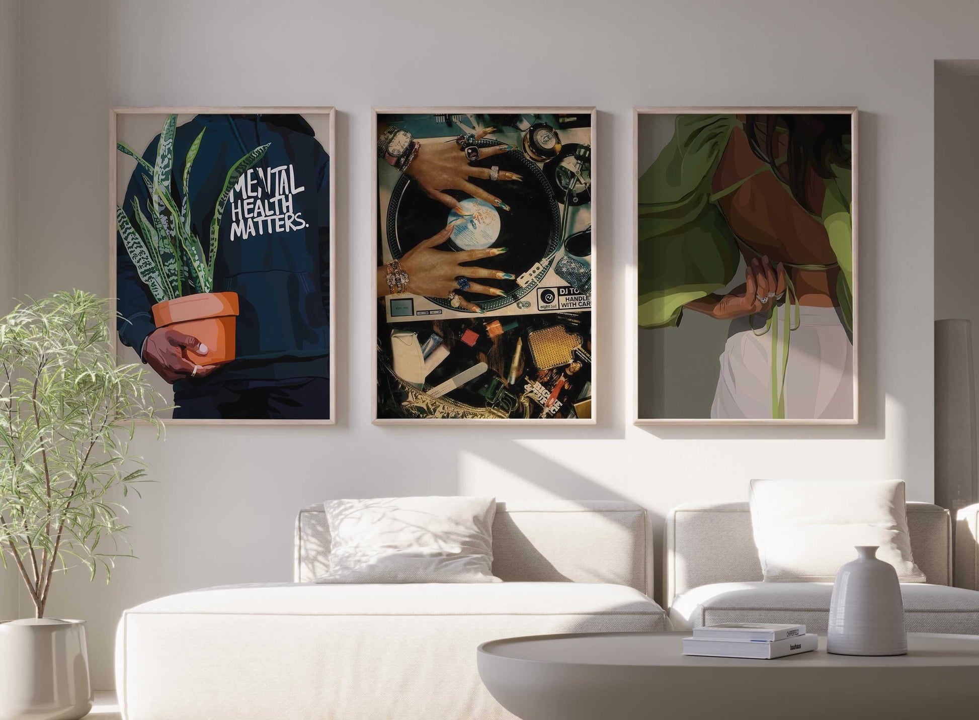 Black Woman Wall Art Prints Set of 6 - Haus of Prints