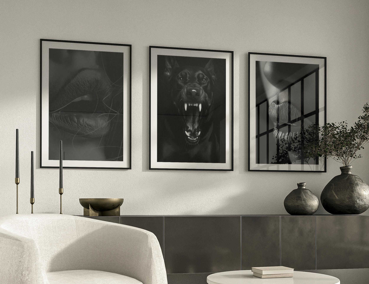 Black and White Fashion Prints Set of 3 - Haus of Prints