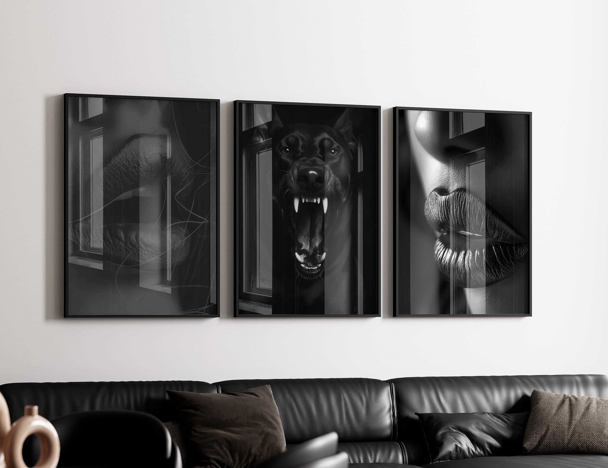 Black and White Fashion Prints Set of 3 - Haus of Prints