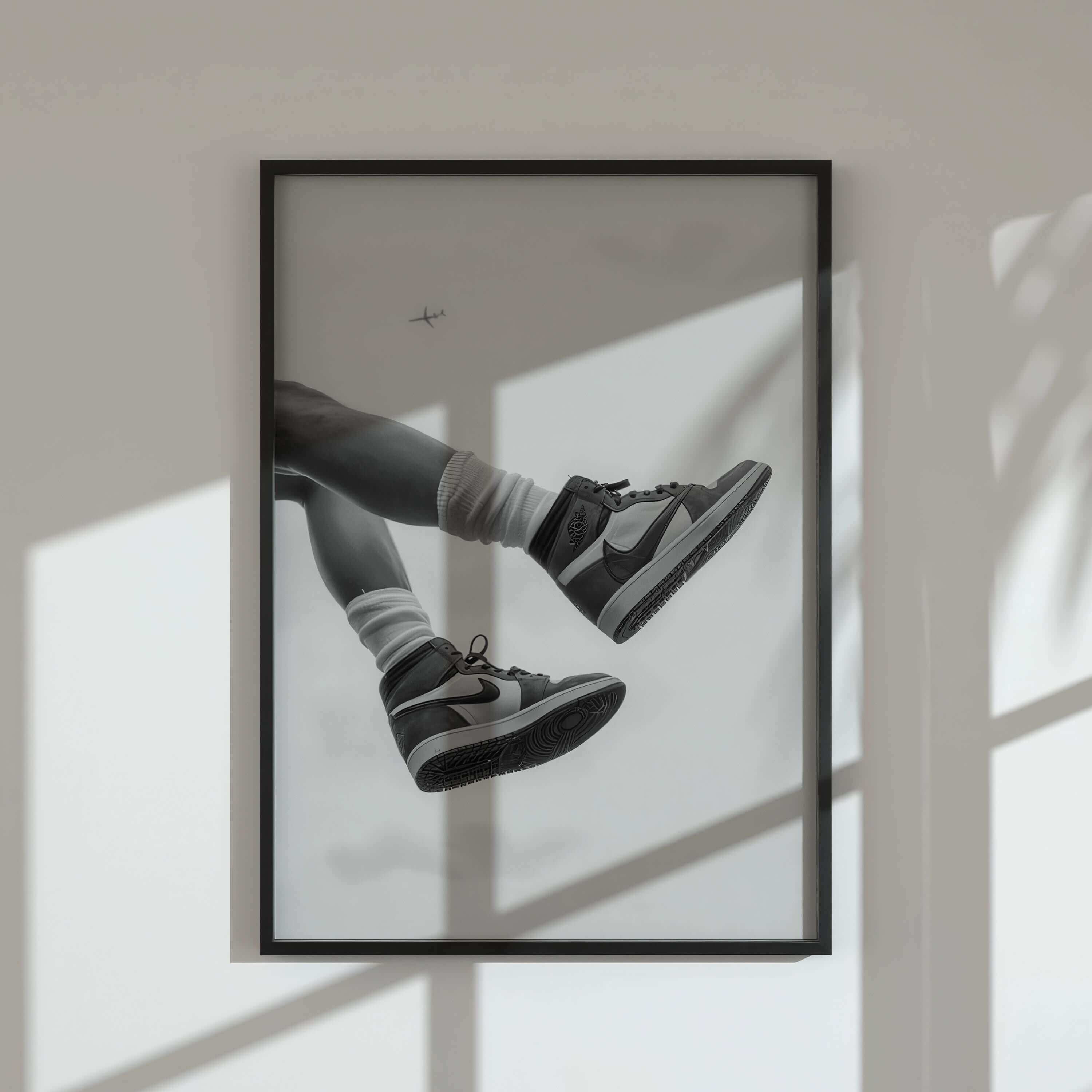 Black and White Sneaker Poster Set of 3 - Haus of Prints