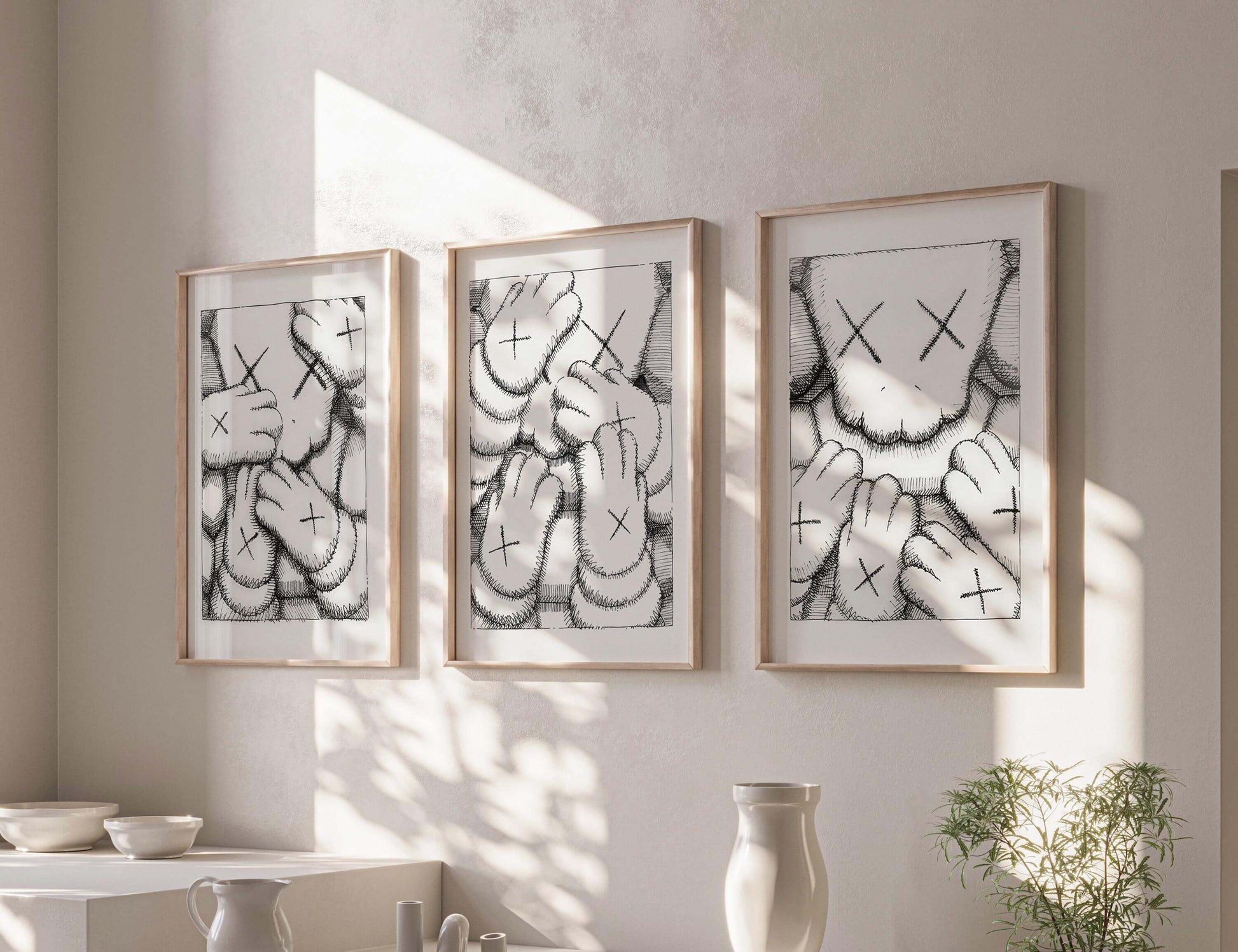 Black and White Toys Set of 3 Posters - Haus of Prints