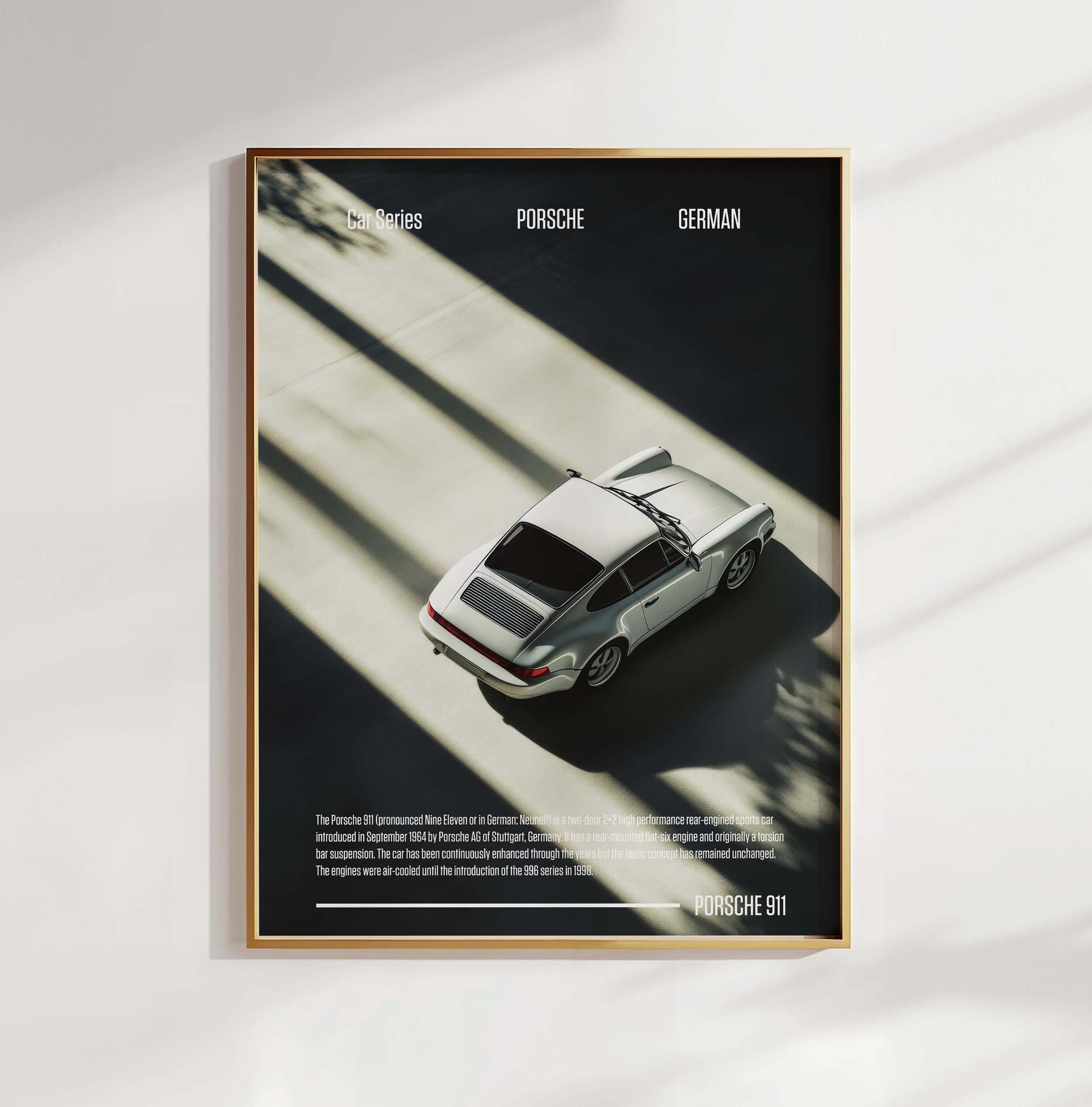 Classic Porsche 911 Wall Art Print - Haus of Prints