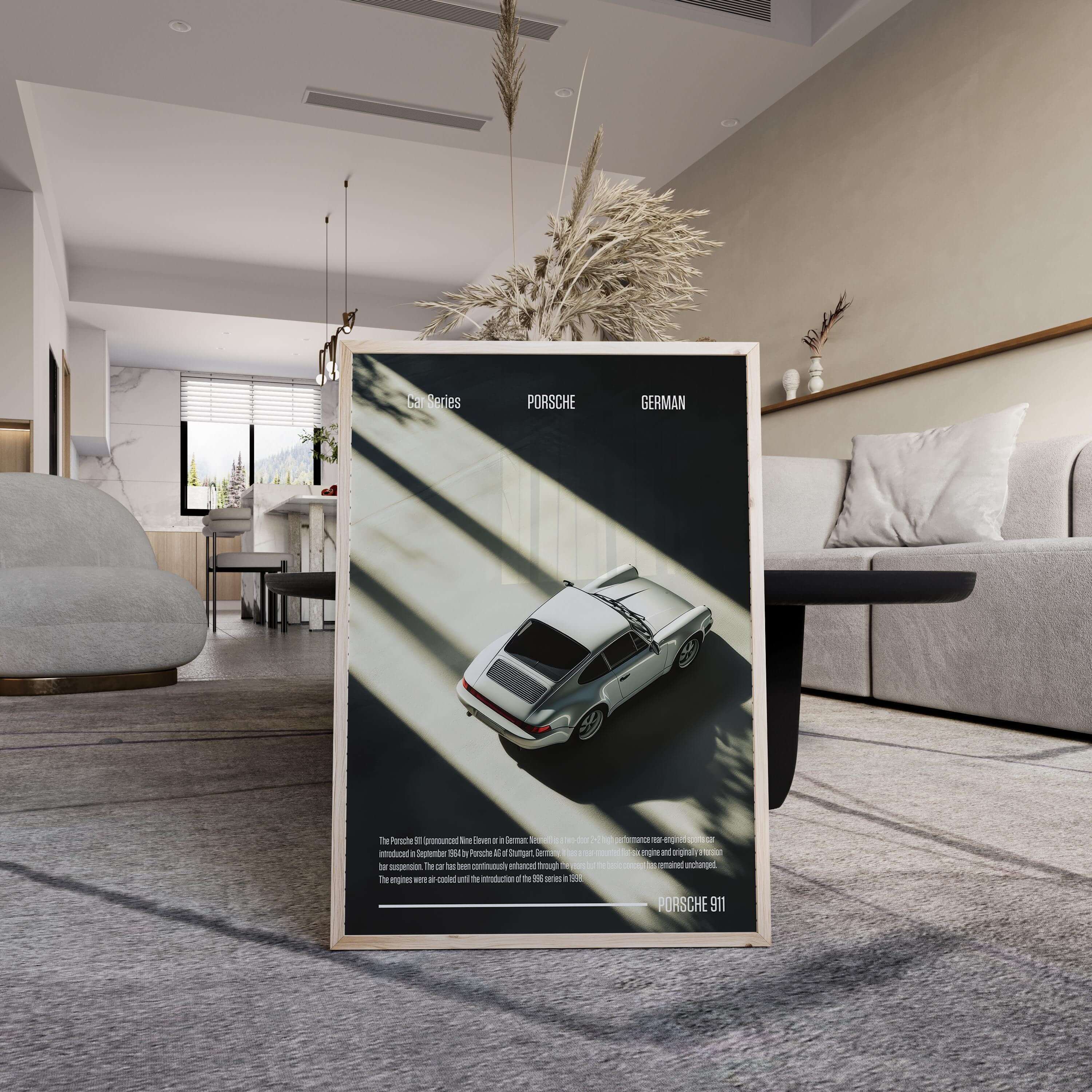 Classic Porsche 911 Wall Art Print - Haus of Prints