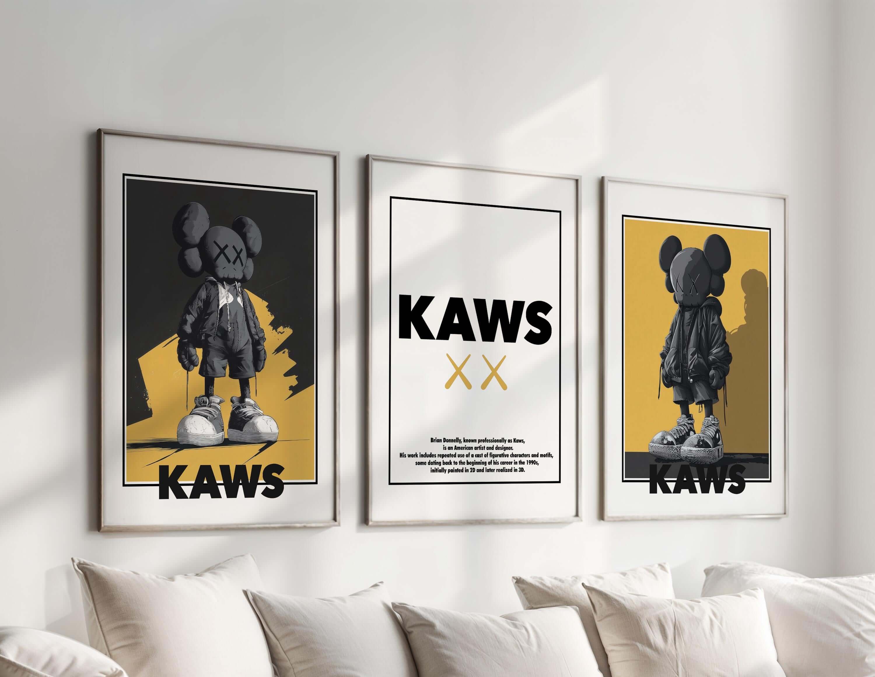Contemporary Wall Art Set of 3 Posters - Haus of Prints