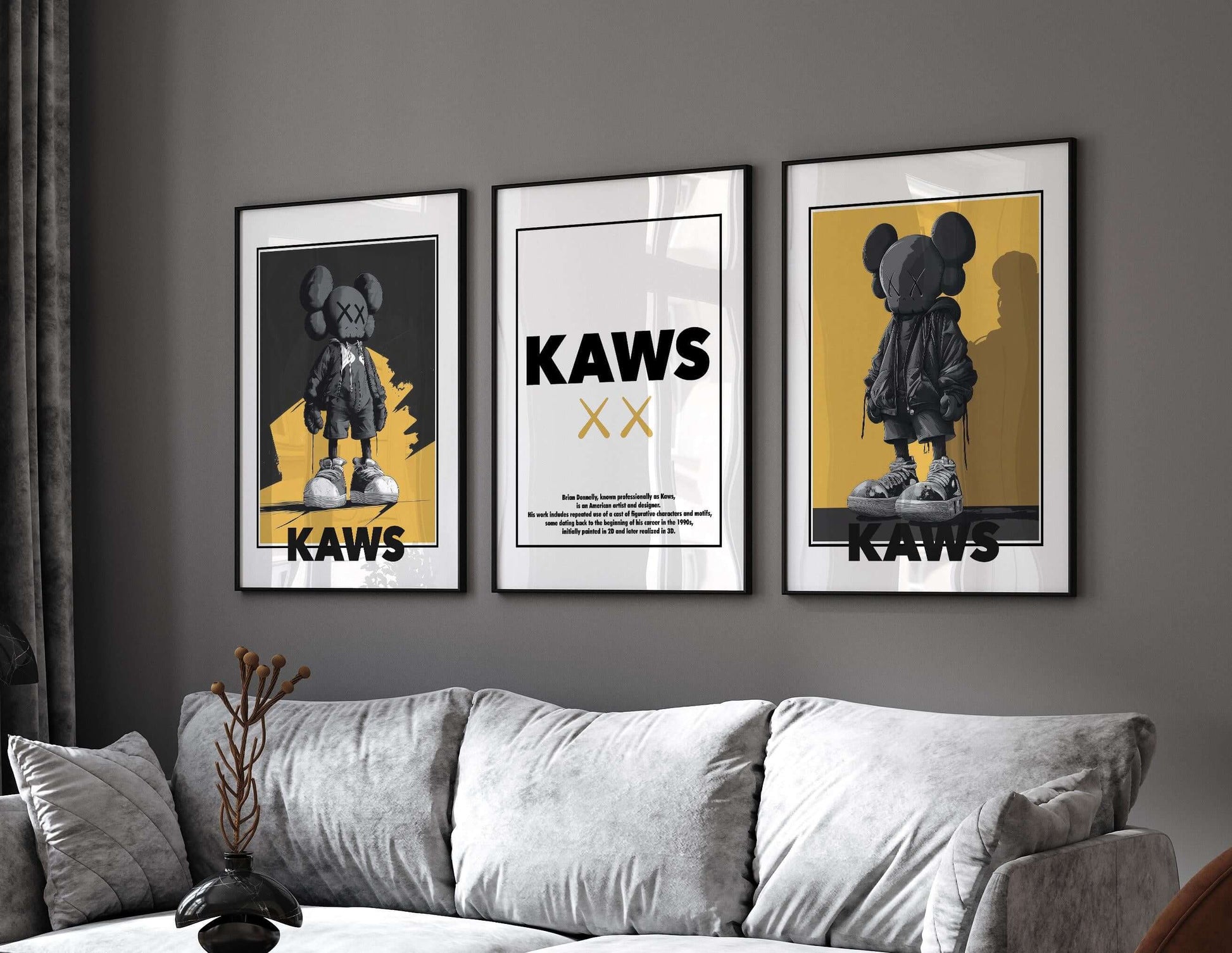 Contemporary Wall Art Set of 3 Posters - Haus of Prints